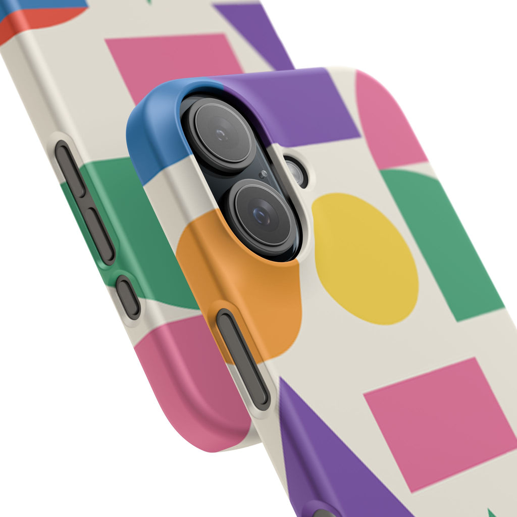 Color Block Shapes Phone Case