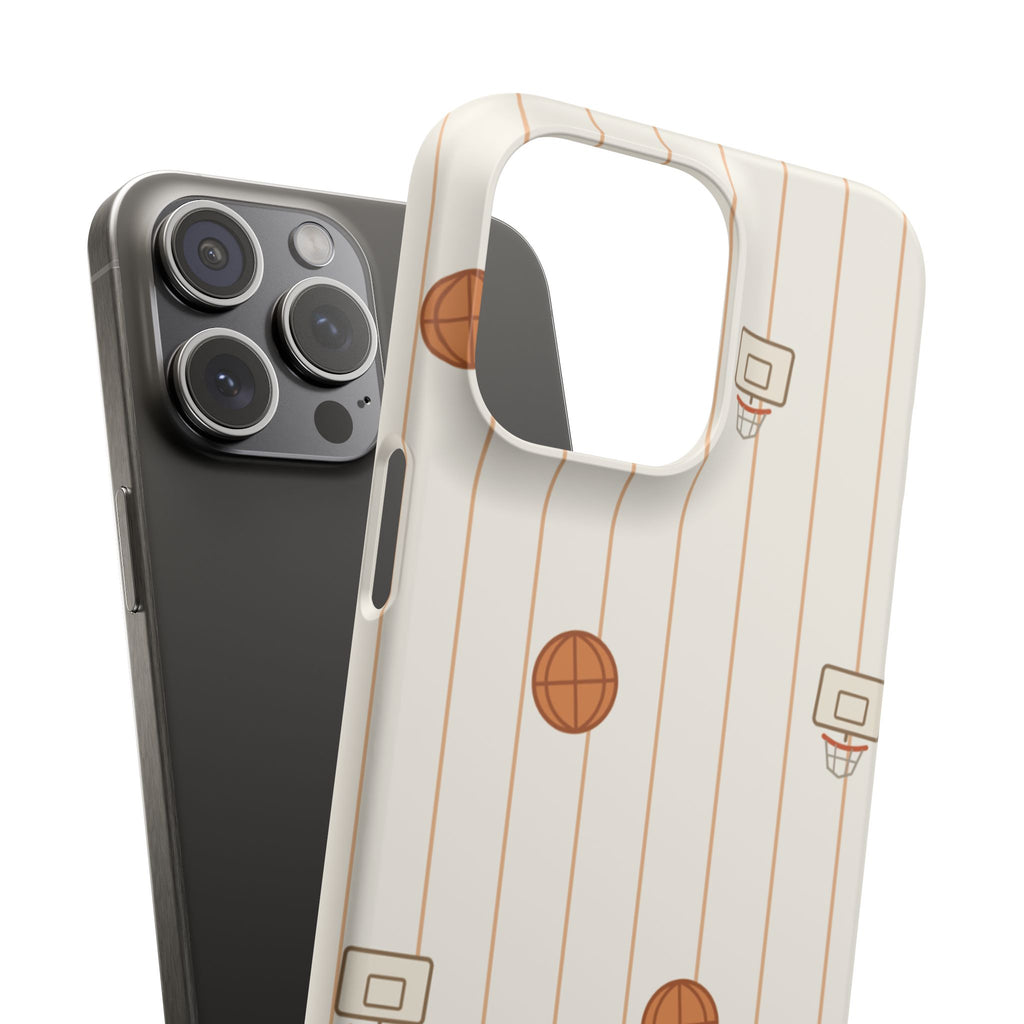Basketball Pattern Phone Case — Cute Hoops Snap Case