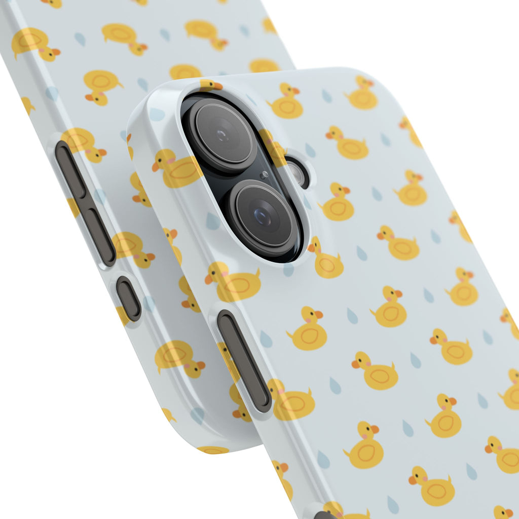 Rubber Duck Pattern Phone Case — Cute Yellow Ducks Waterproof Design