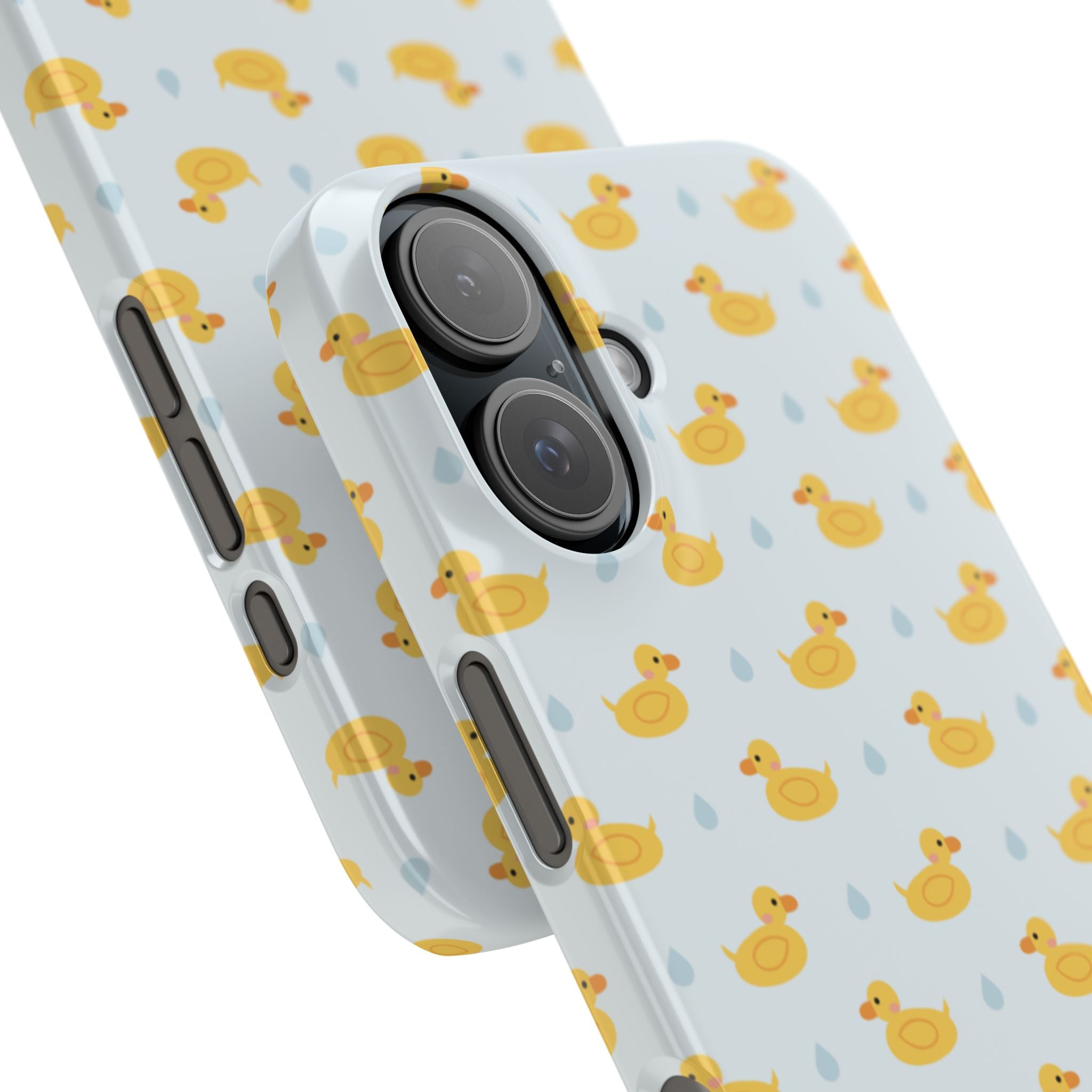 Rubber Duck Pattern Phone Case — Cute Yellow Ducks Waterproof Design