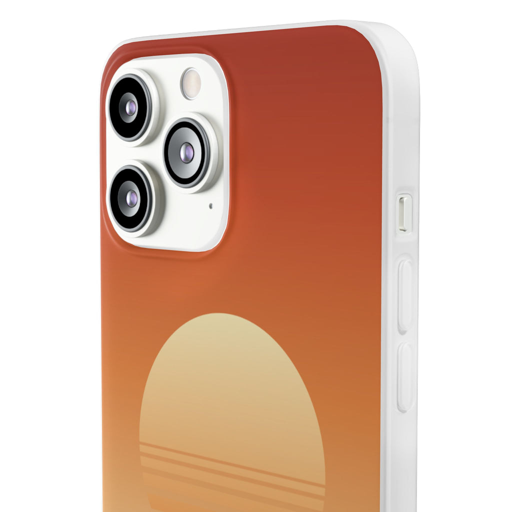 Sunset Horizon Phone Case — Minimal Beach Sunset Graphic for iPhone & Samsung