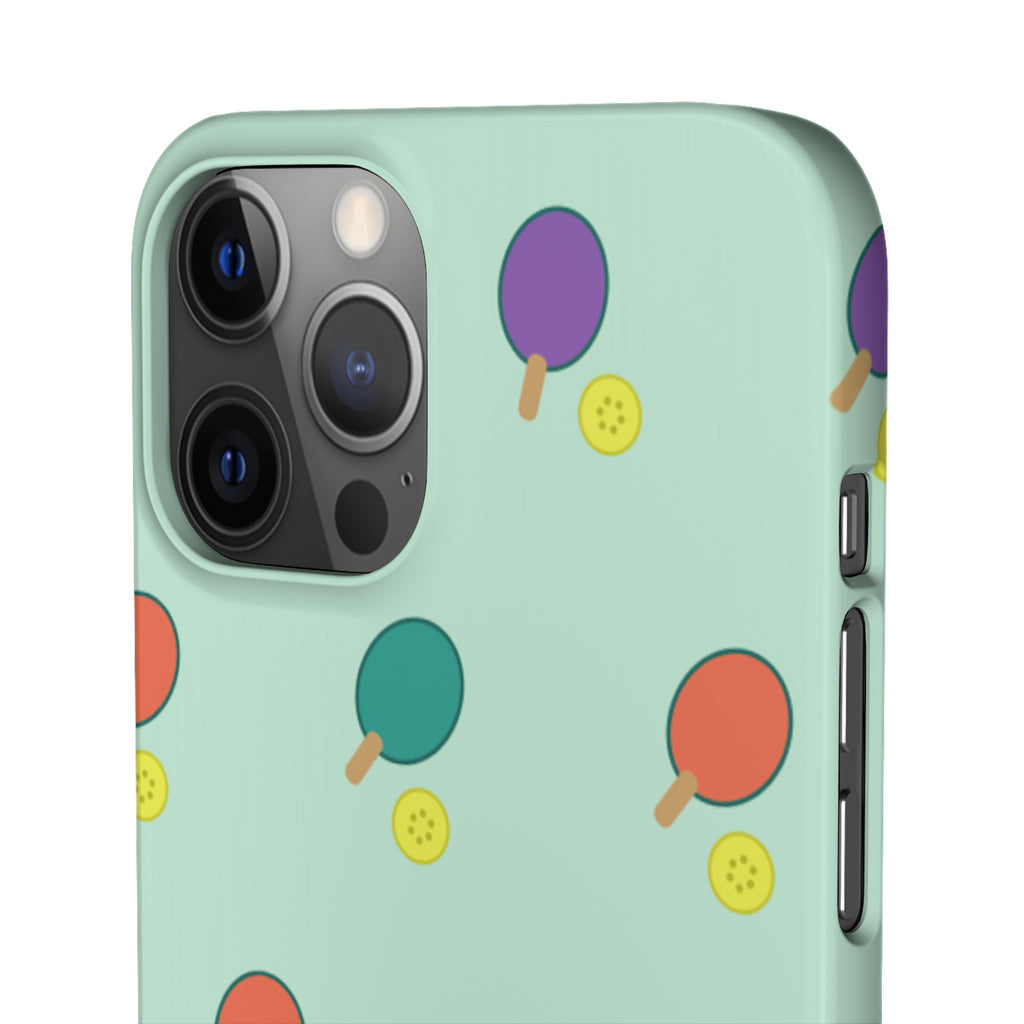 Ping Pong Paddle Pattern Phone Case — Mint Athletic Phone Cover