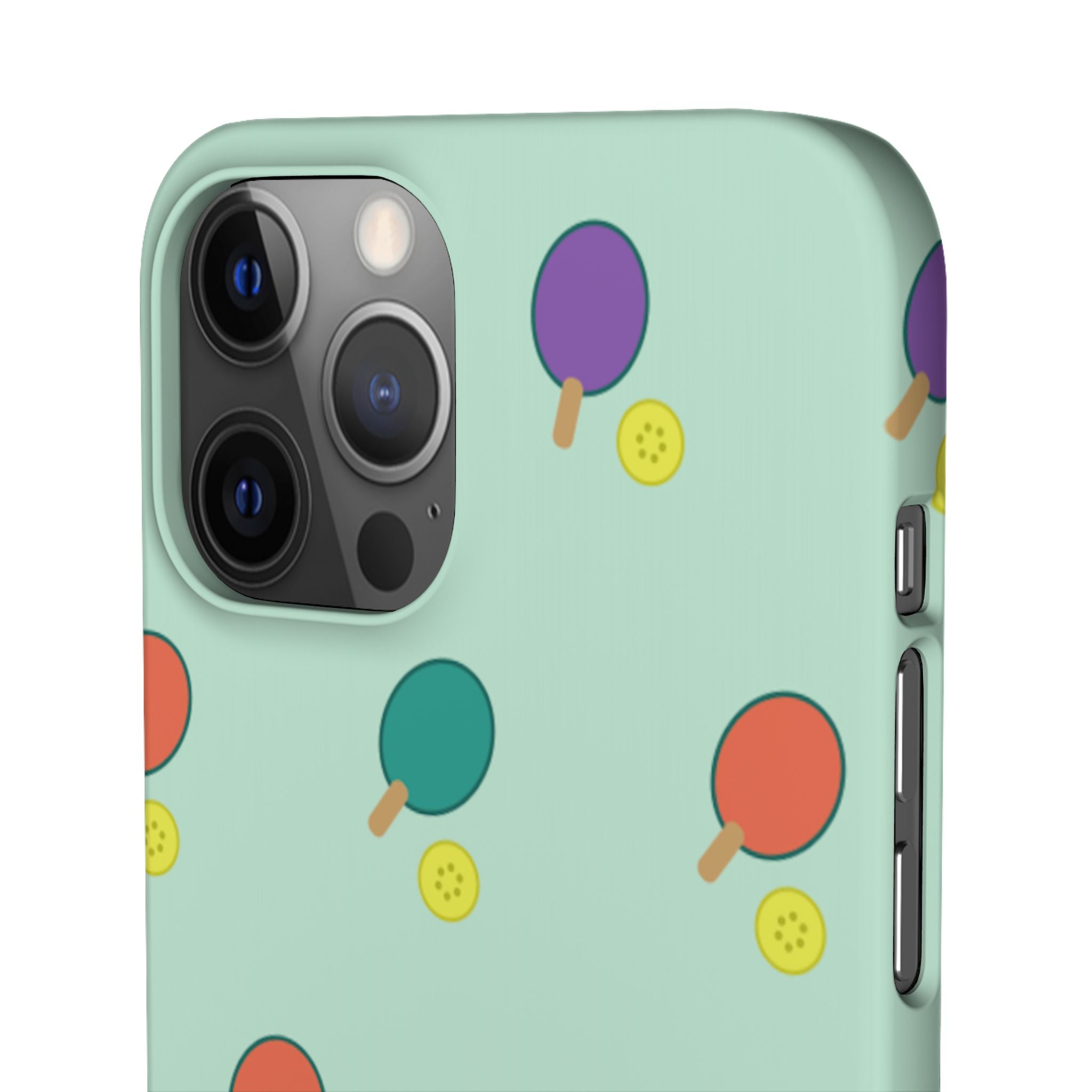 Ping Pong Paddle Pattern Phone Case — Mint Athletic Phone Cover