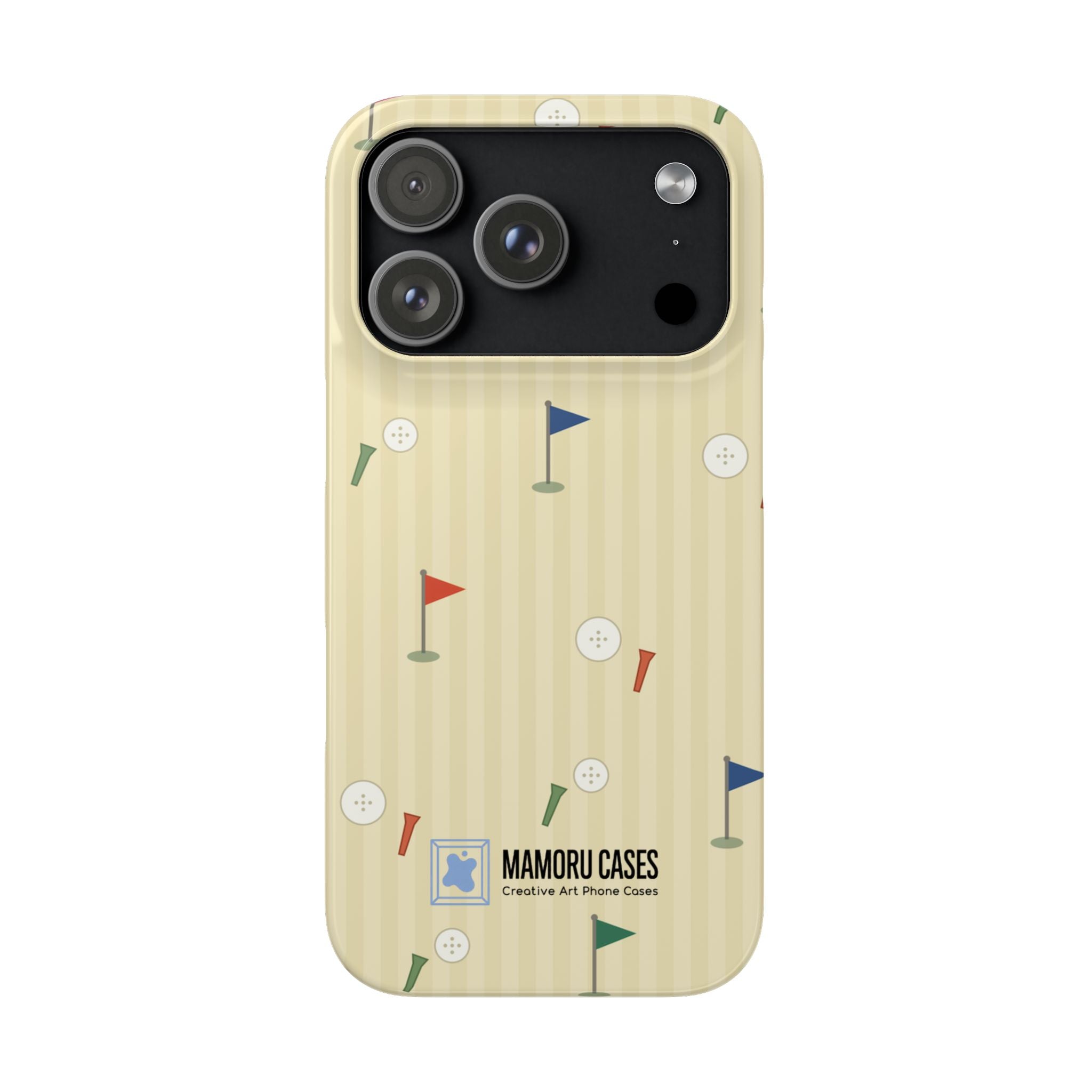 Golf Tee & Button Pattern Phone Case — Slim Snap Phone Case