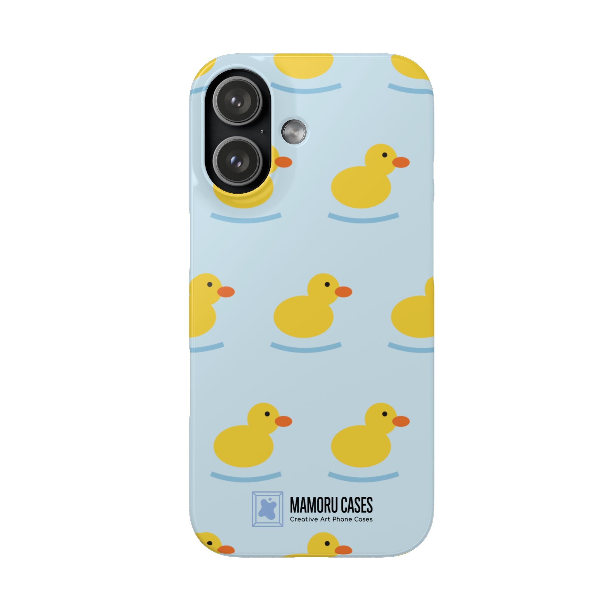Rubber Duck Phone Case — Cute Yellow Duck Pattern iPhone Case