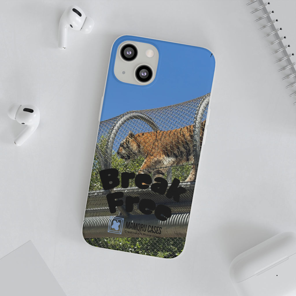 Tiger Break Free Phone Case – Wildlife Rescue Inspired iPhone Cover