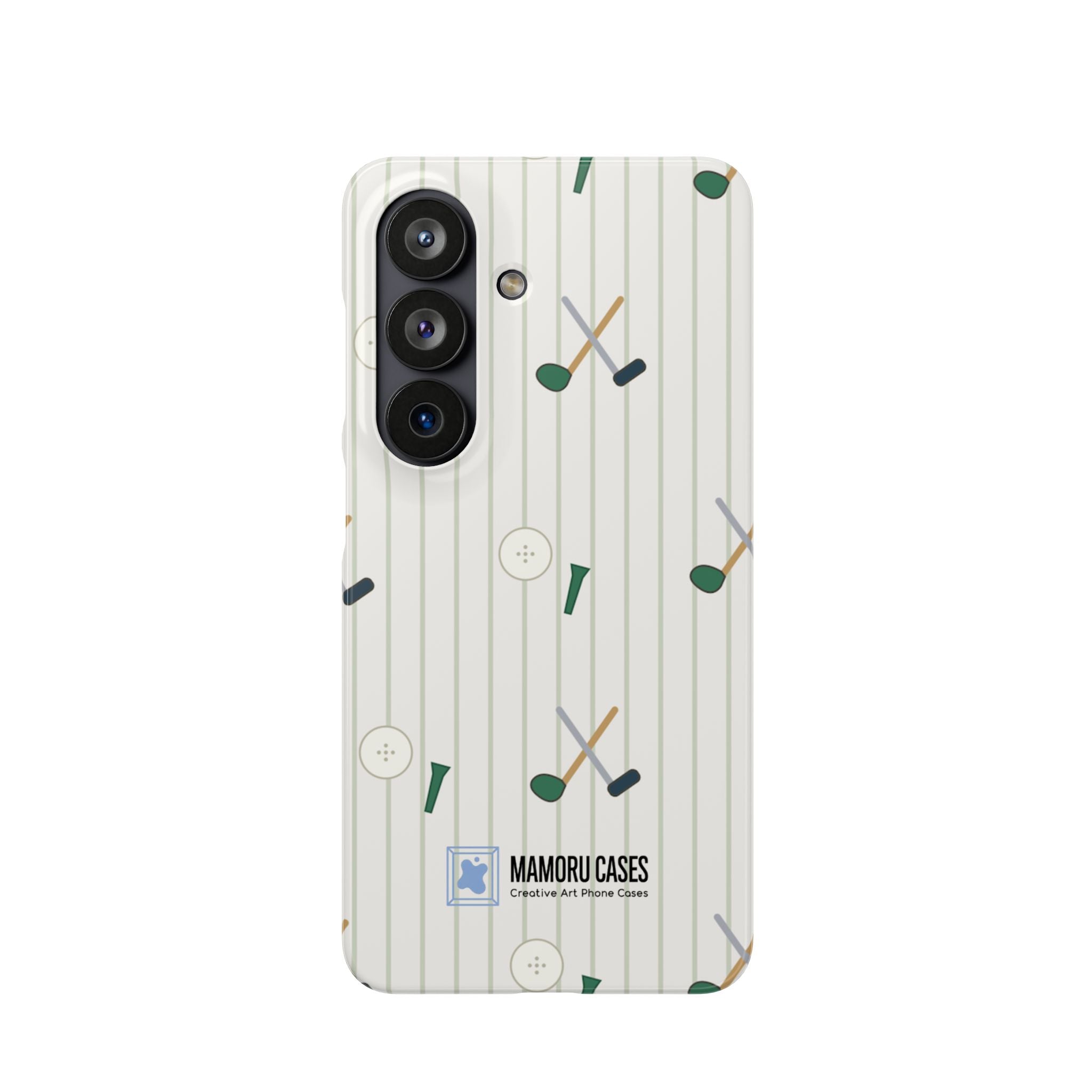 Mamoru Cases | Golf Pattern Snap Phone Case Tee & Mallet Design