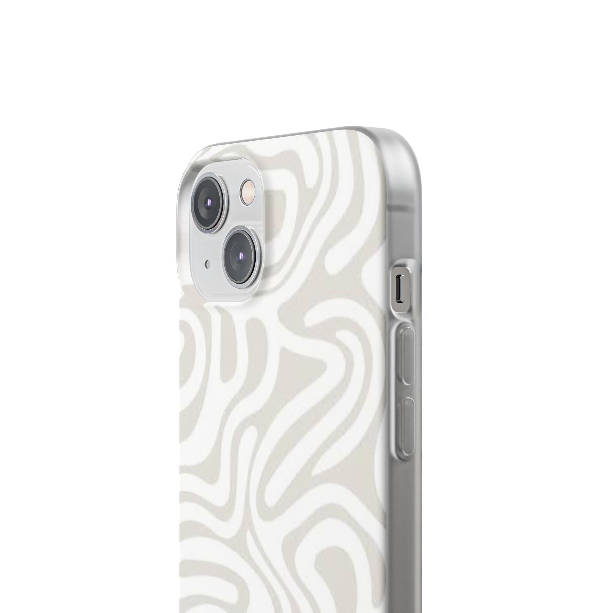 Abstract Neutral Swirl Phone Case — Flexible Protective Cover