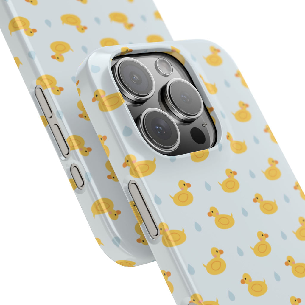 Rubber Duck Pattern Phone Case — Cute Yellow Ducks Waterproof Design