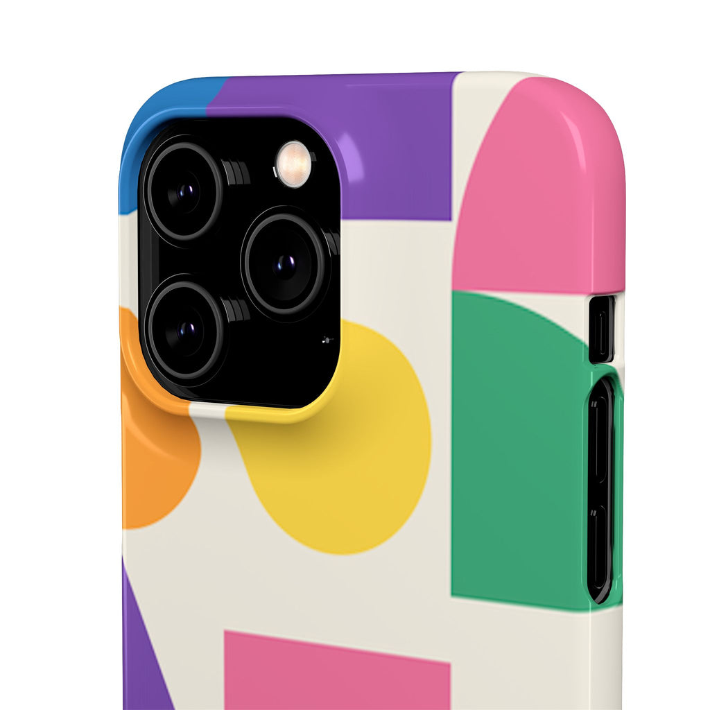 Color Block Shapes Phone Case