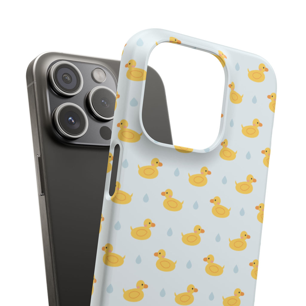 Rubber Duck Pattern Phone Case — Cute Yellow Ducks Waterproof Design