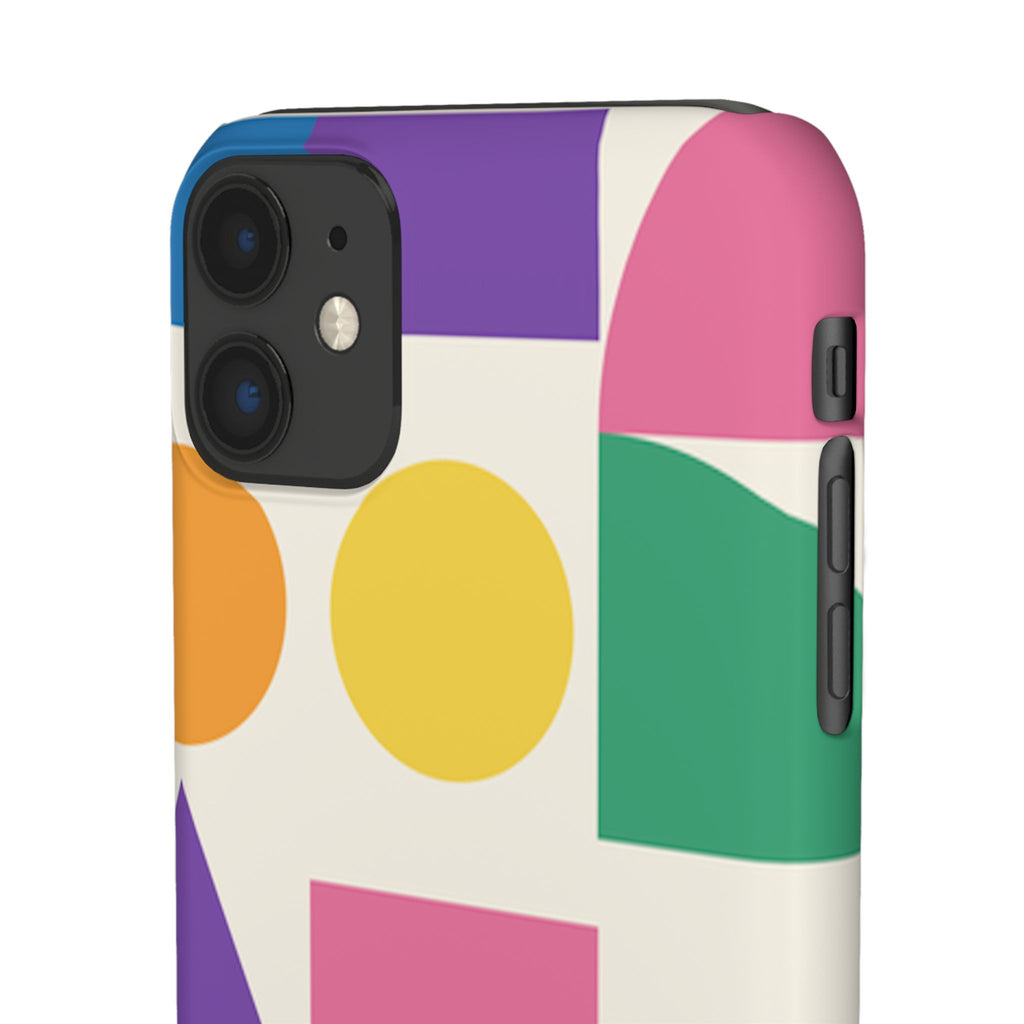 Color Block Shapes Phone Case