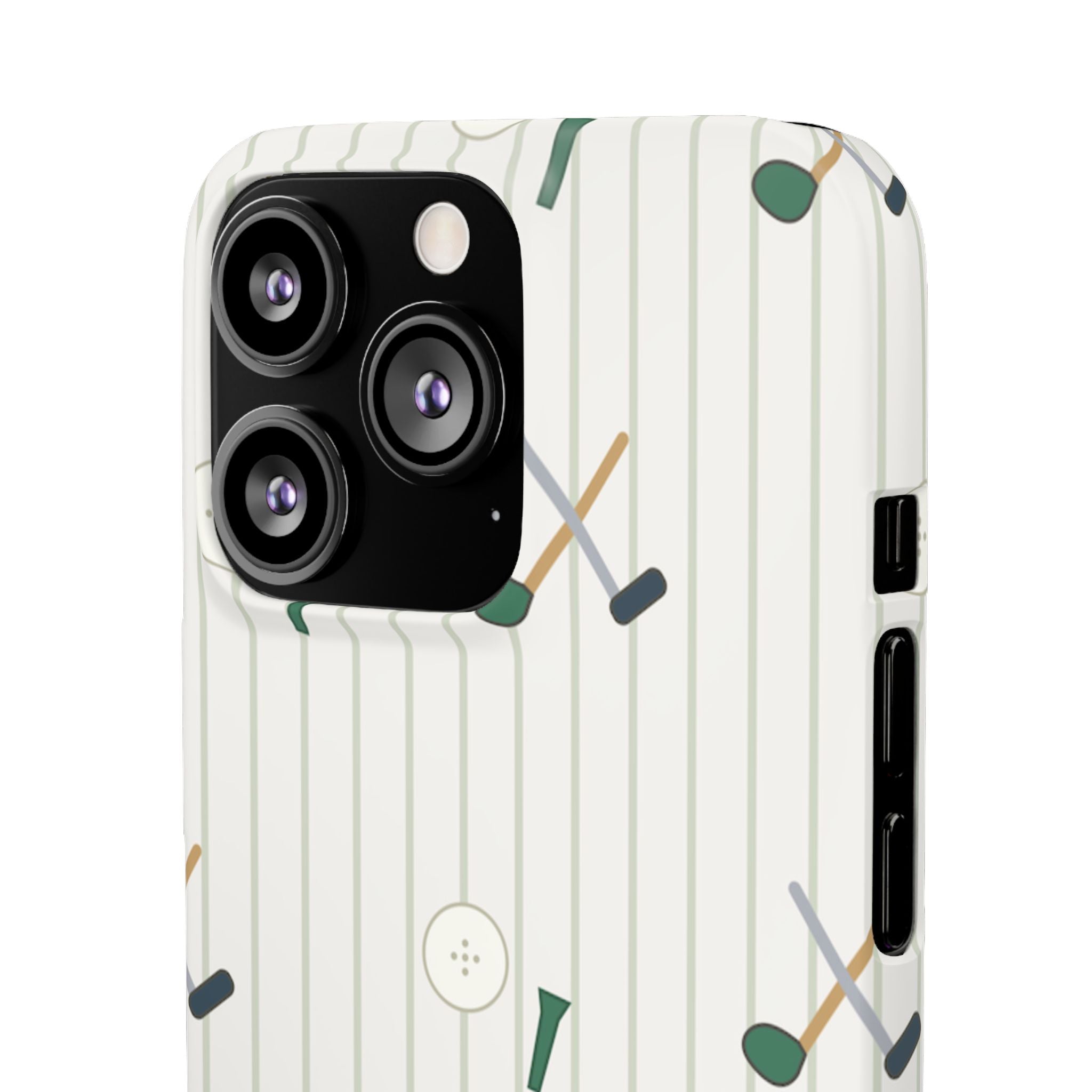Mamoru Cases | Golf Pattern Snap Phone Case Tee & Mallet Design