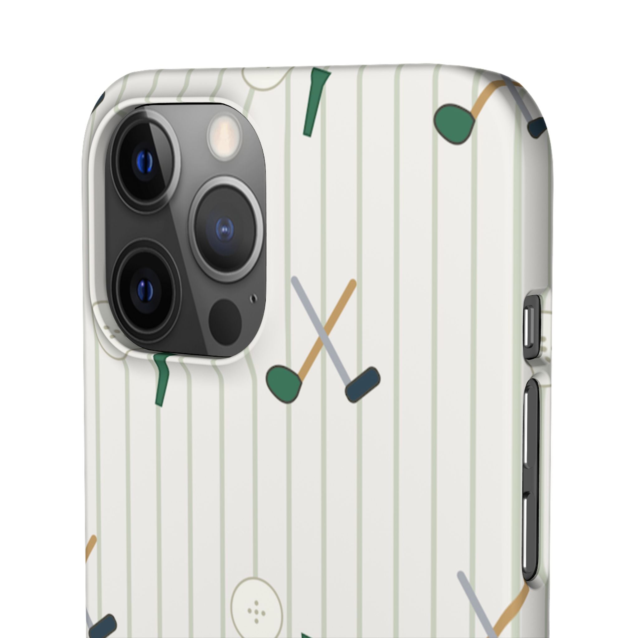 Mamoru Cases | Golf Pattern Snap Phone Case Tee & Mallet Design