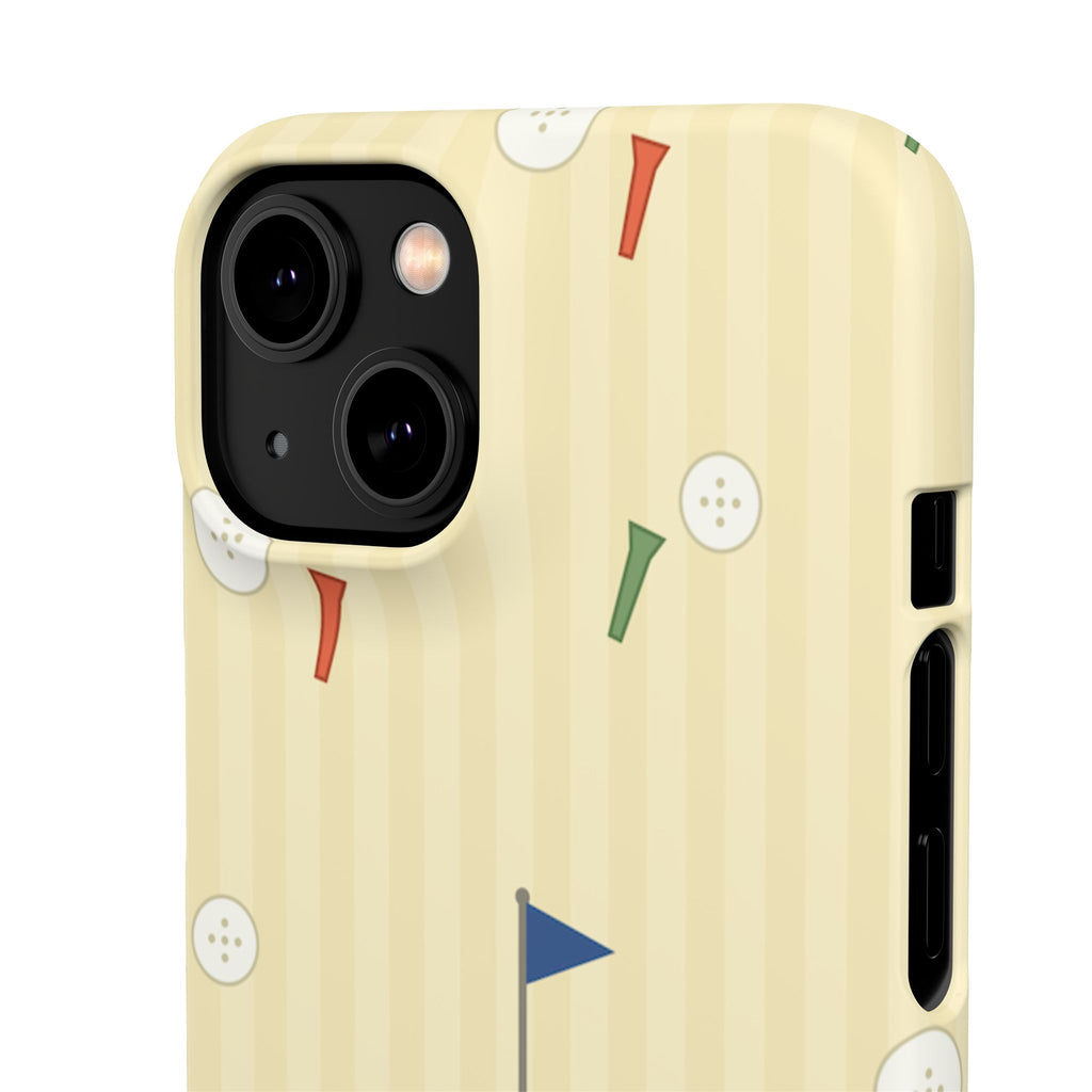 Golf Tee & Button Pattern Phone Case — Slim Snap Phone Case
