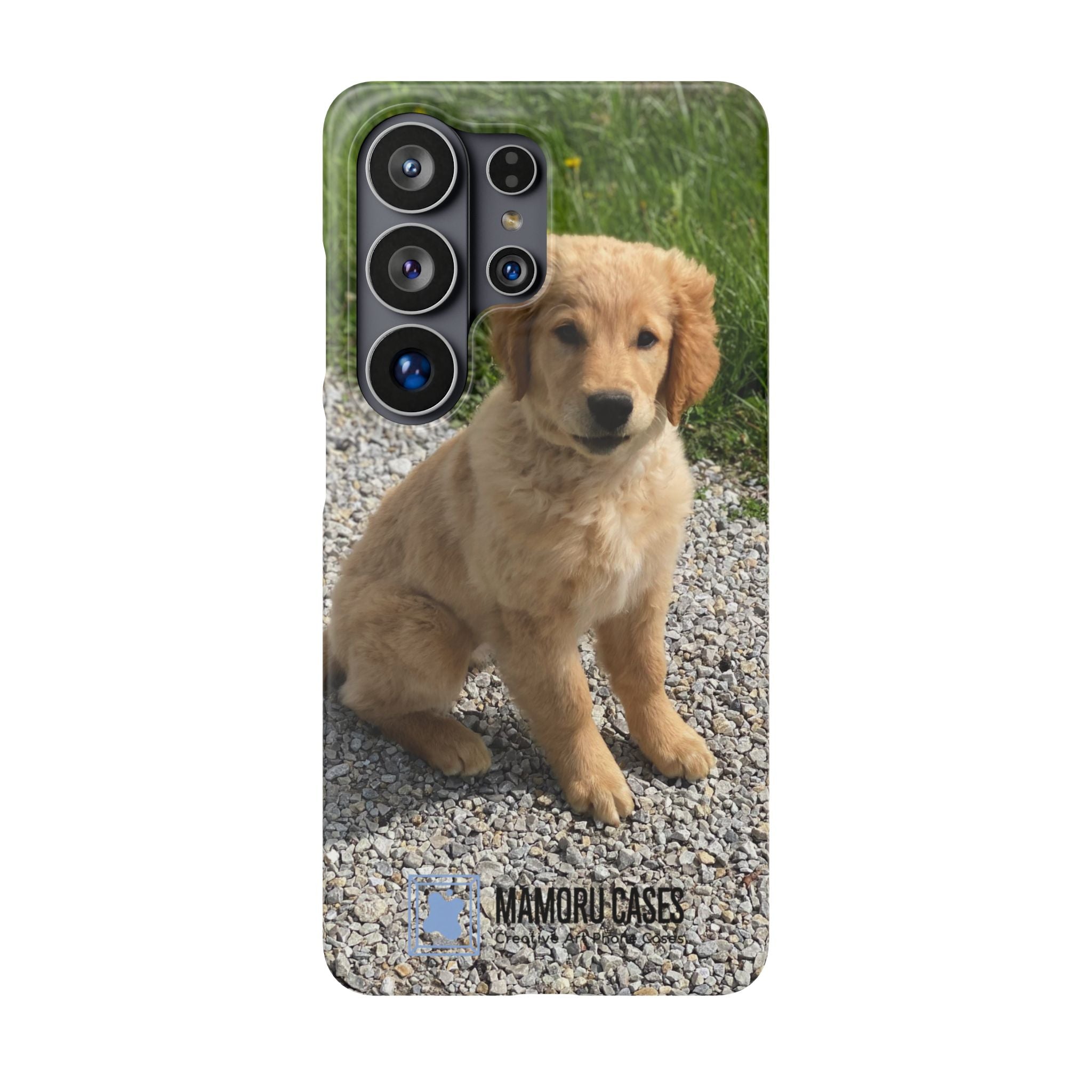Phone Case — Cute Golden Retriever Puppy Photo Protective Snap Case