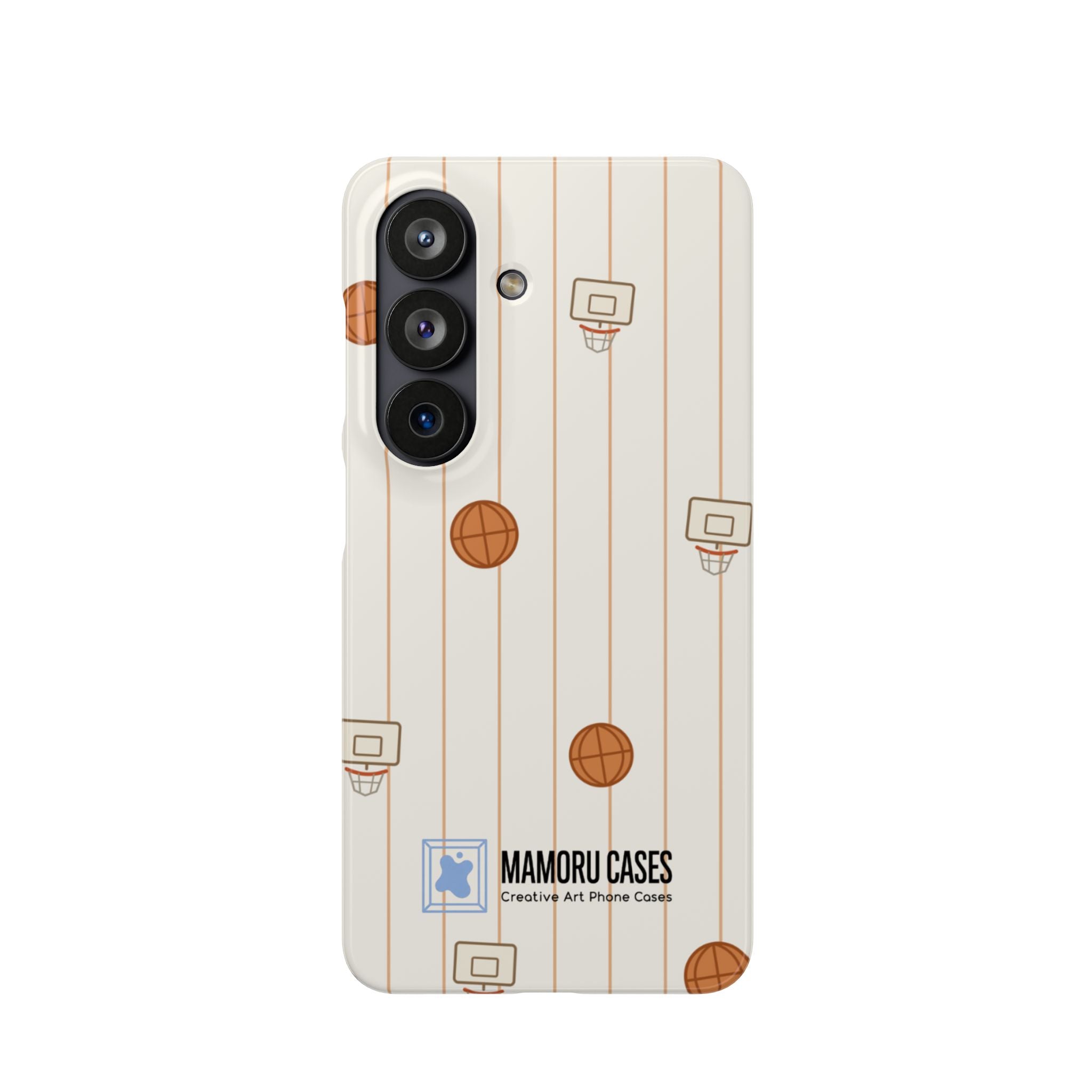 Basketball Pattern Phone Case — Cute Hoops Snap Case