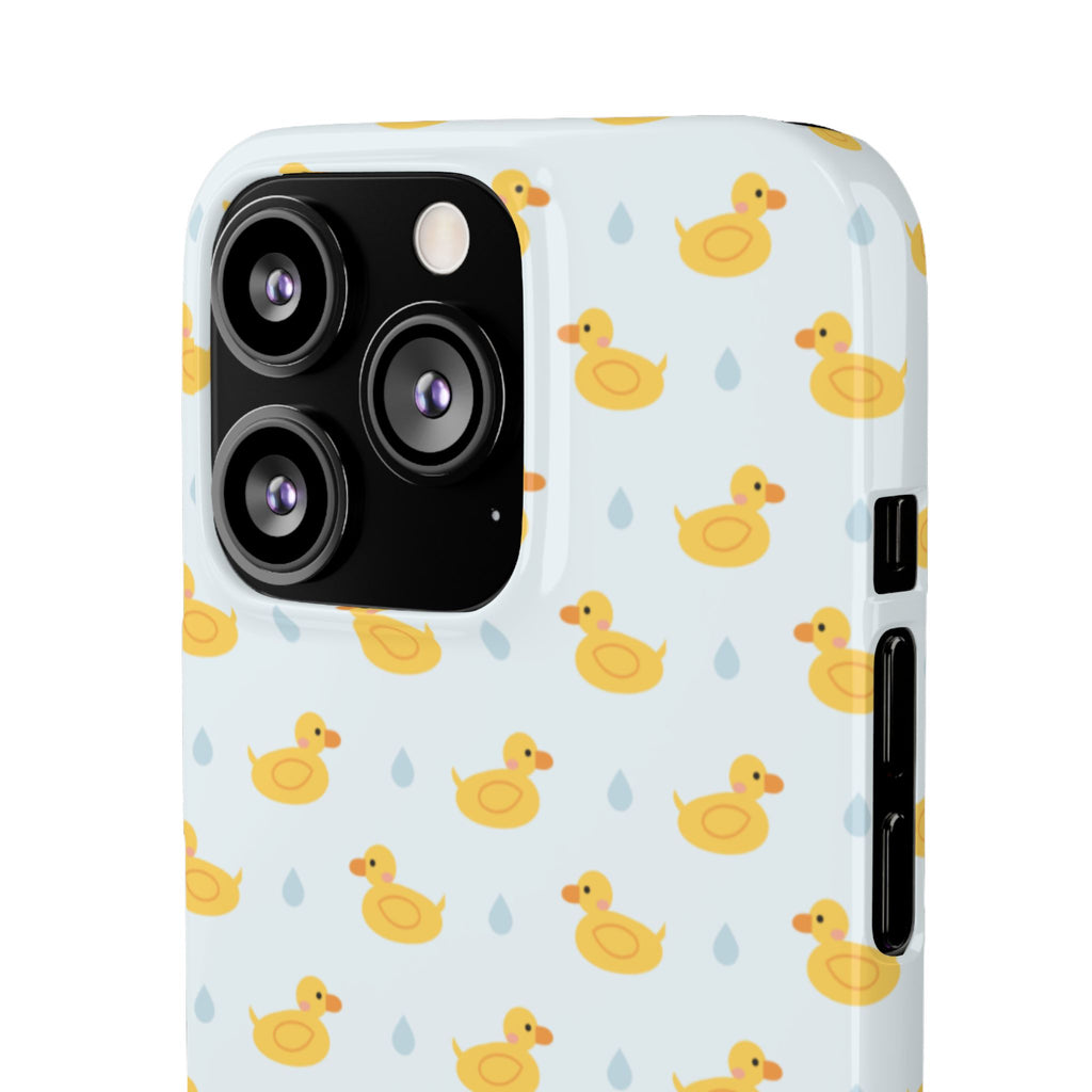 Rubber Duck Pattern Phone Case — Cute Yellow Ducks Waterproof Design