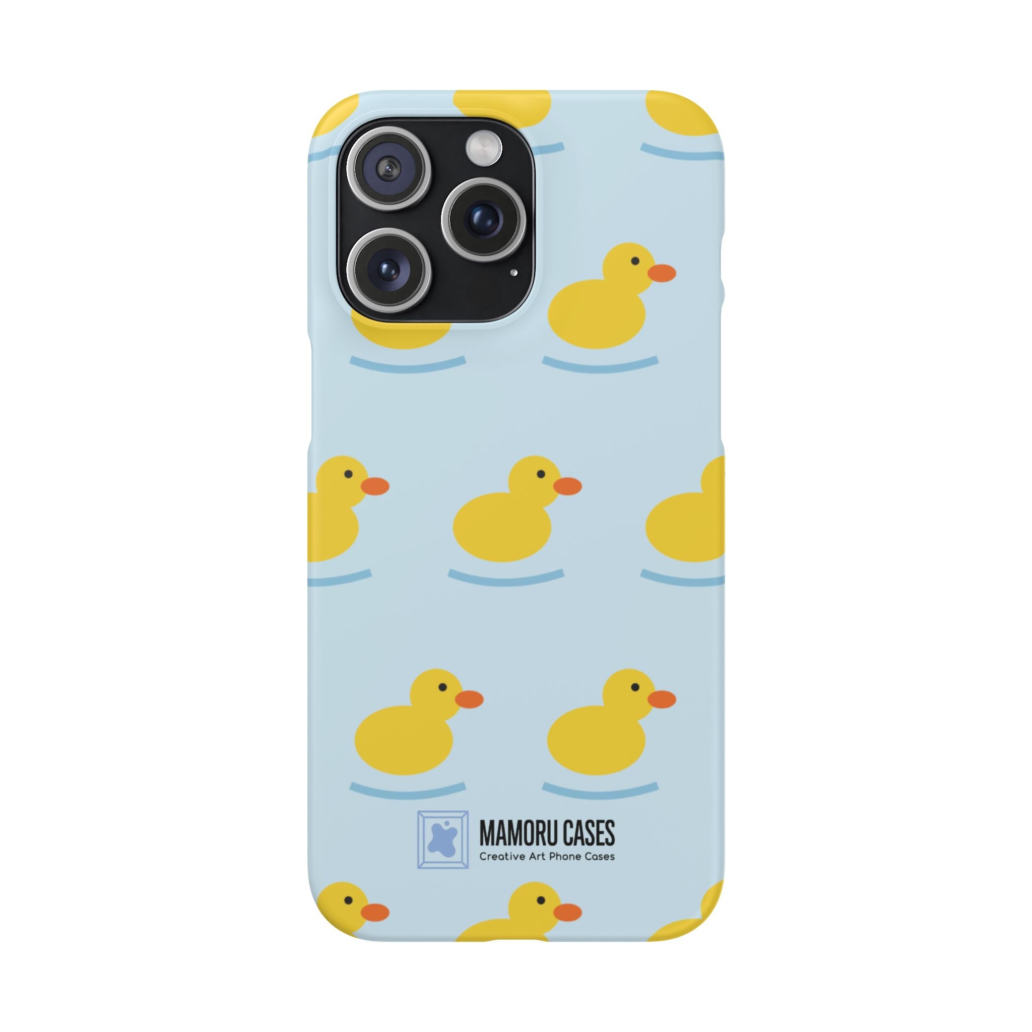 Rubber Duck Phone Case — Cute Yellow Duck Pattern iPhone Case