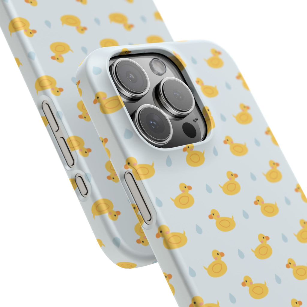 Rubber Duck Pattern Phone Case — Cute Yellow Ducks Waterproof Design