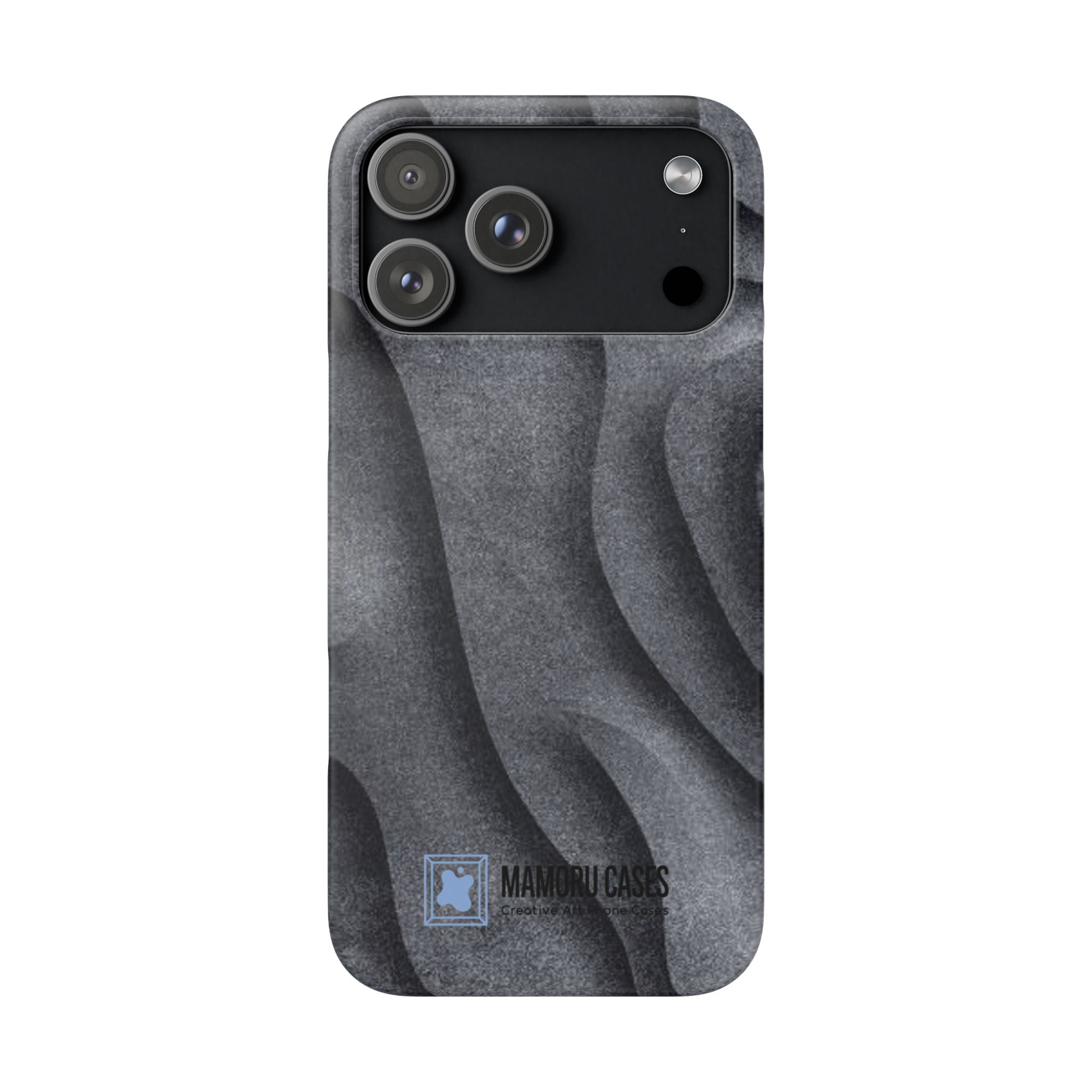 Phone Case — Textured Charcoal Wave Snap Case