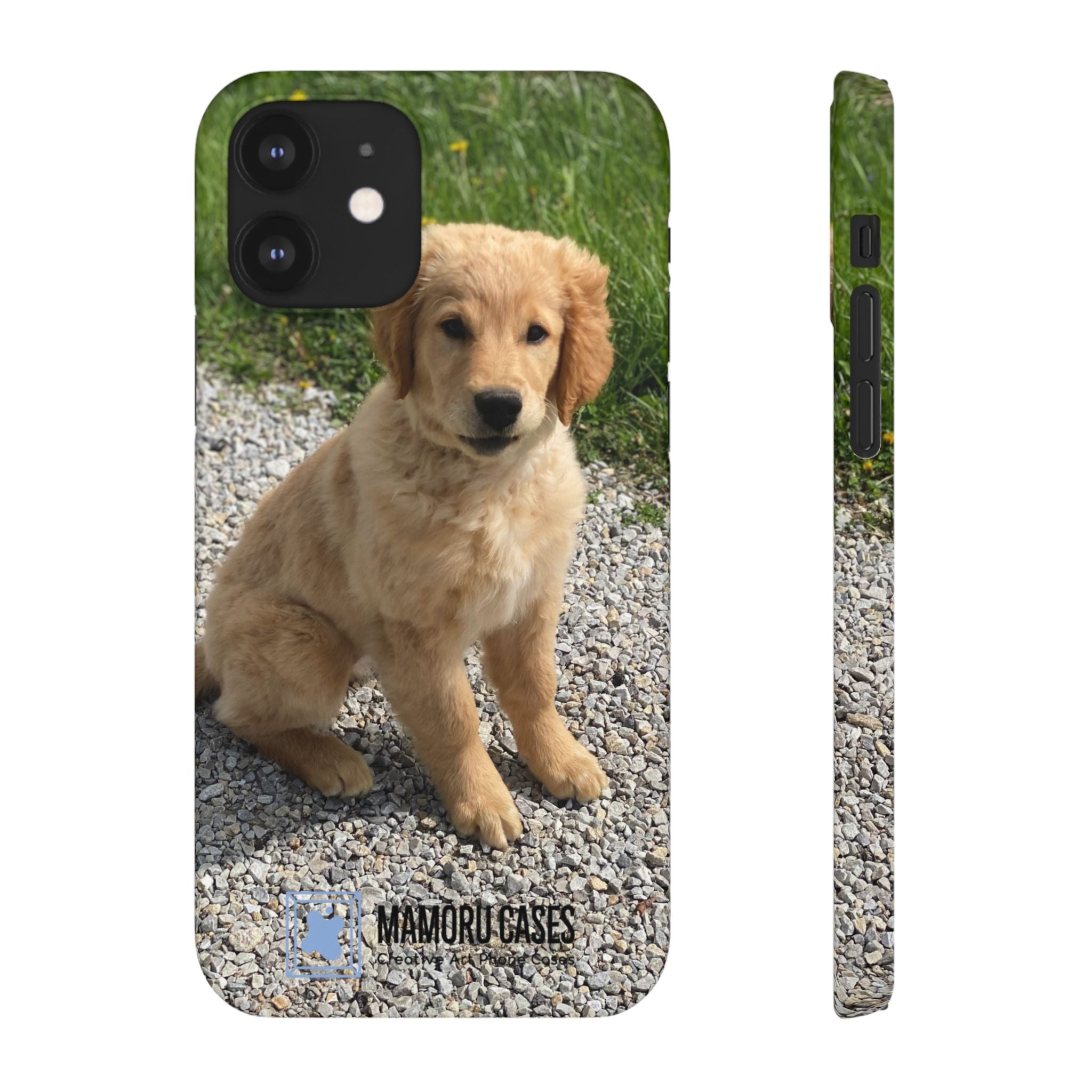 Phone Case — Cute Golden Retriever Puppy Photo Protective Snap Case