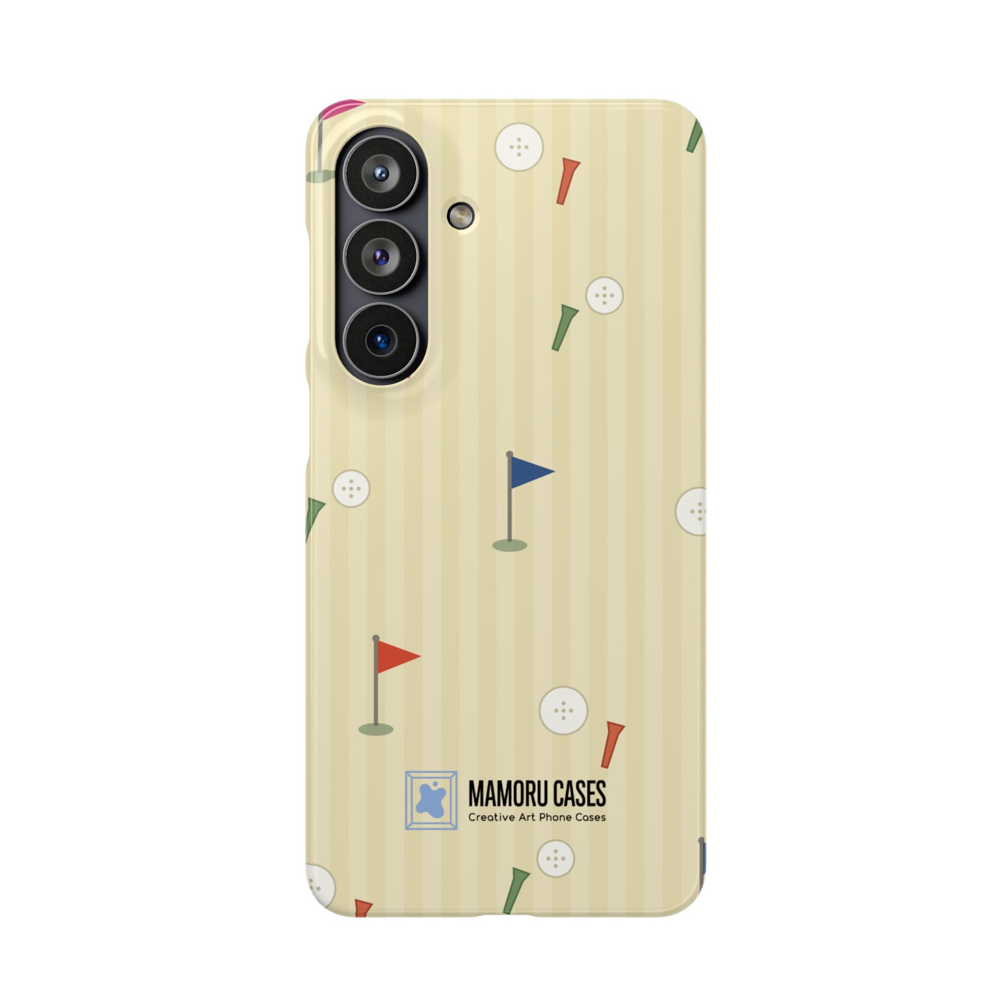 Golf Tee & Button Pattern Phone Case — Slim Snap Phone Case