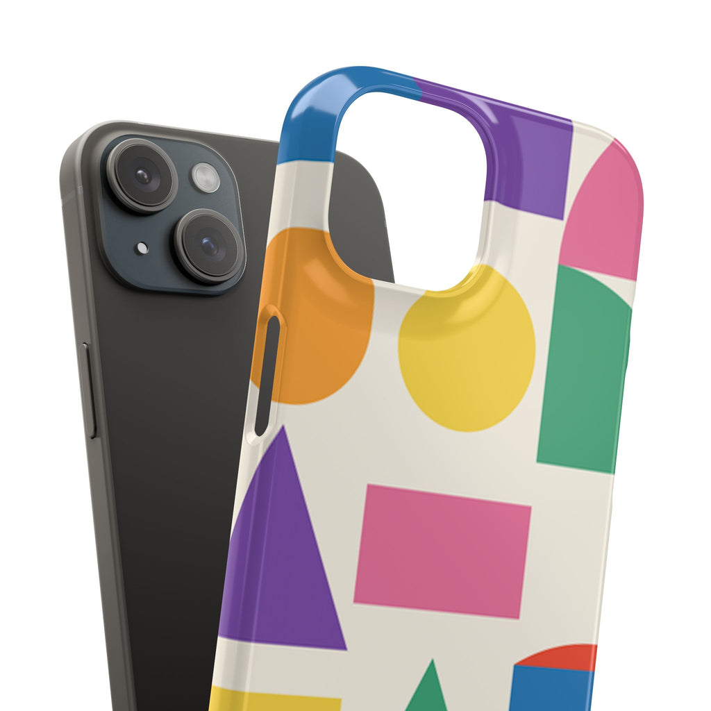 Color Block Shapes Phone Case