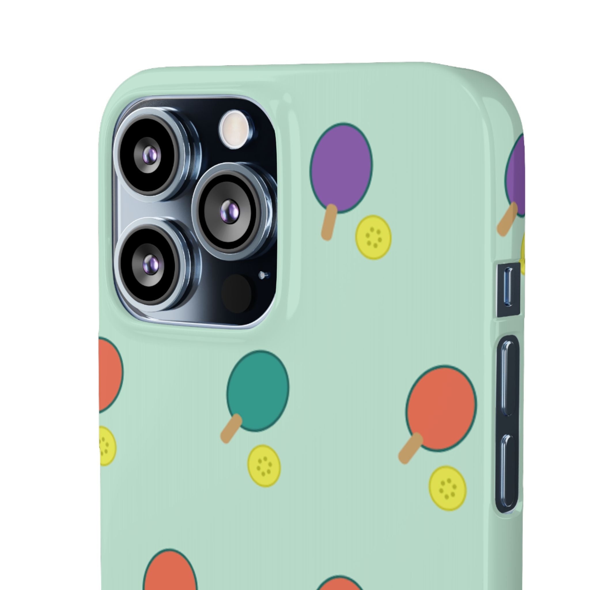 Ping Pong Paddle Pattern Phone Case — Mint Athletic Phone Cover