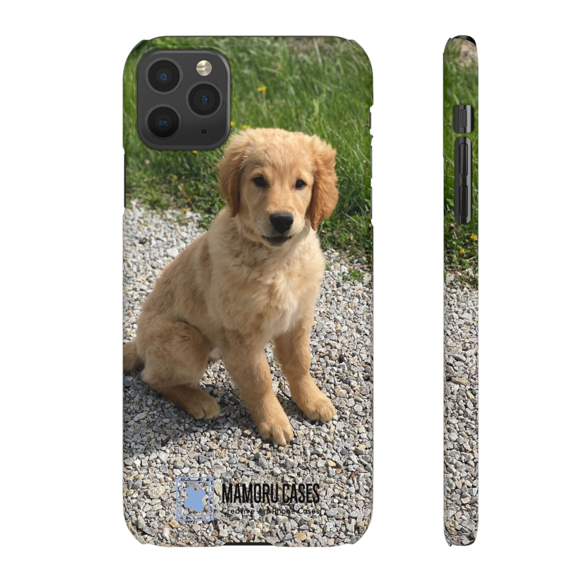 Phone Case — Cute Golden Retriever Puppy Photo Protective Snap Case
