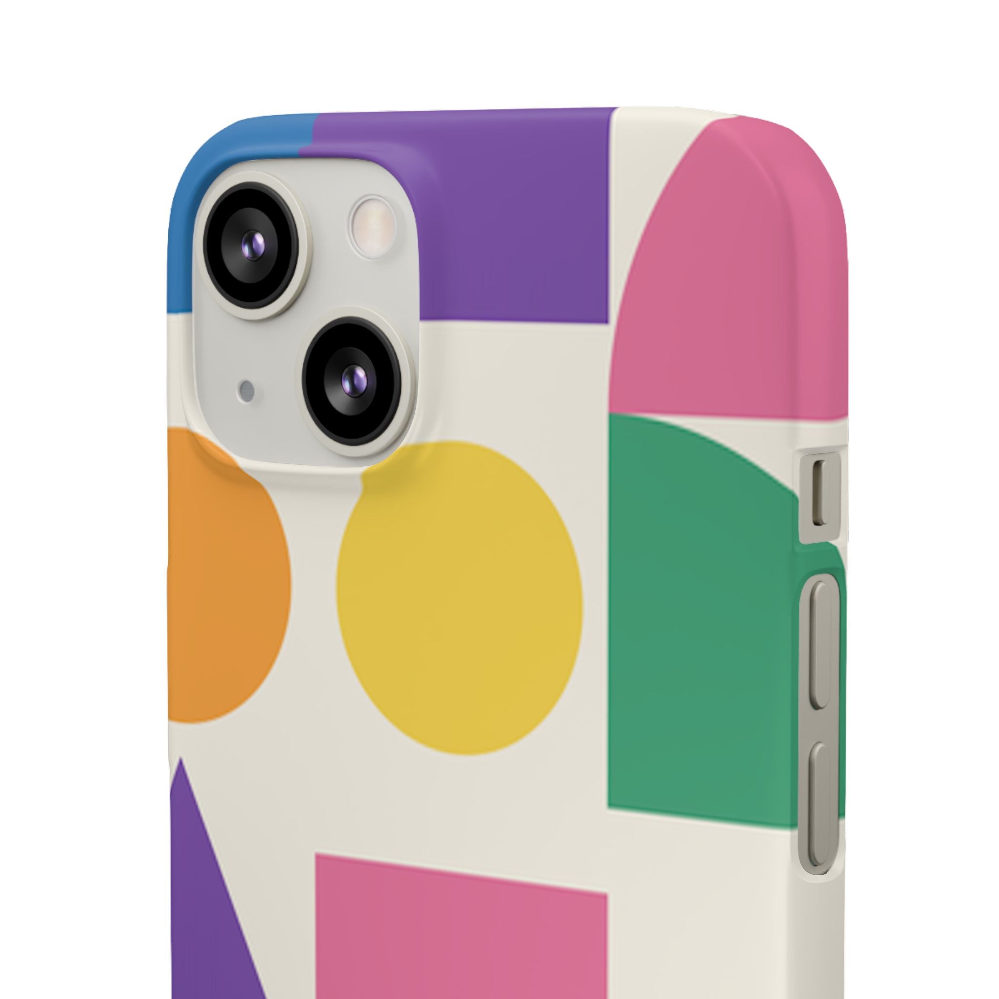 Color Block Shapes Phone Case
