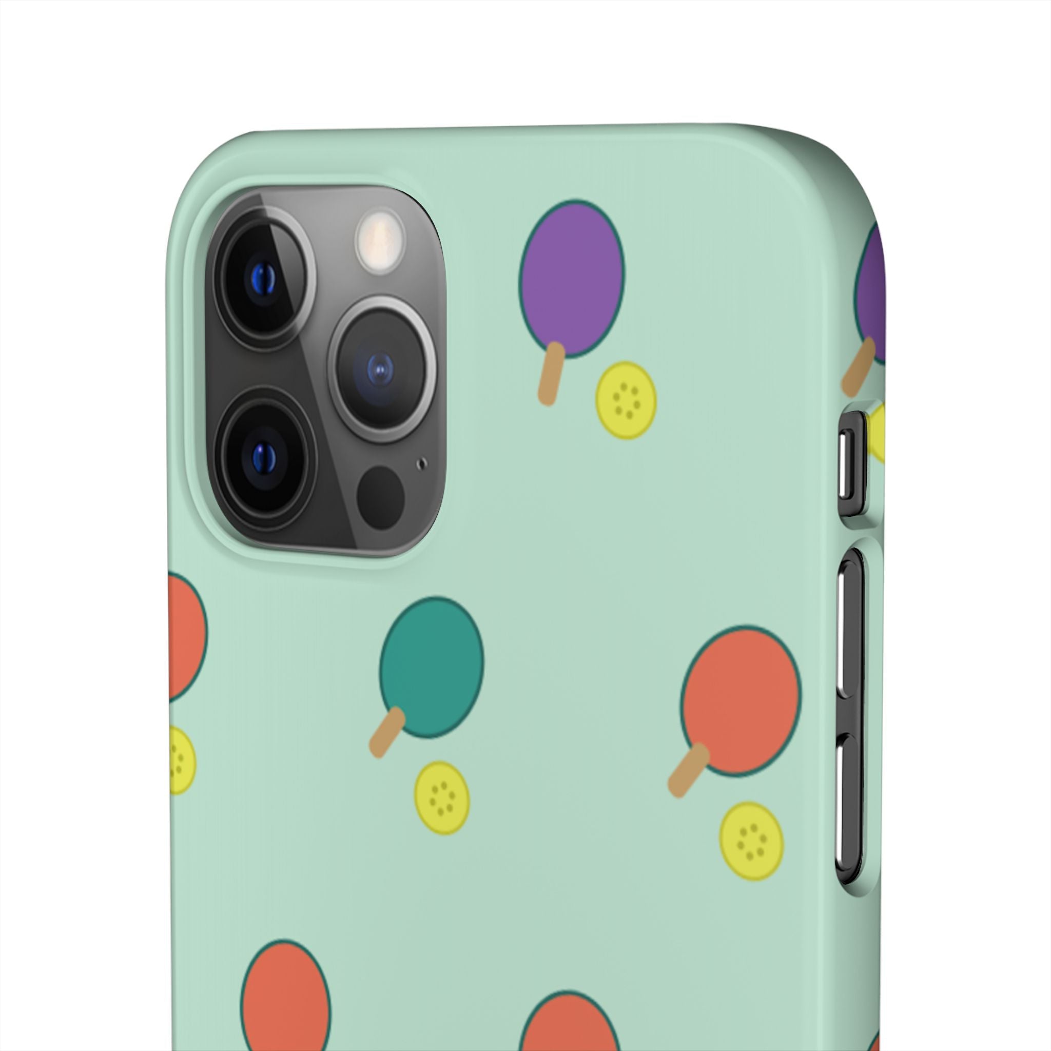 Ping Pong Paddle Pattern Phone Case — Mint Athletic Phone Cover