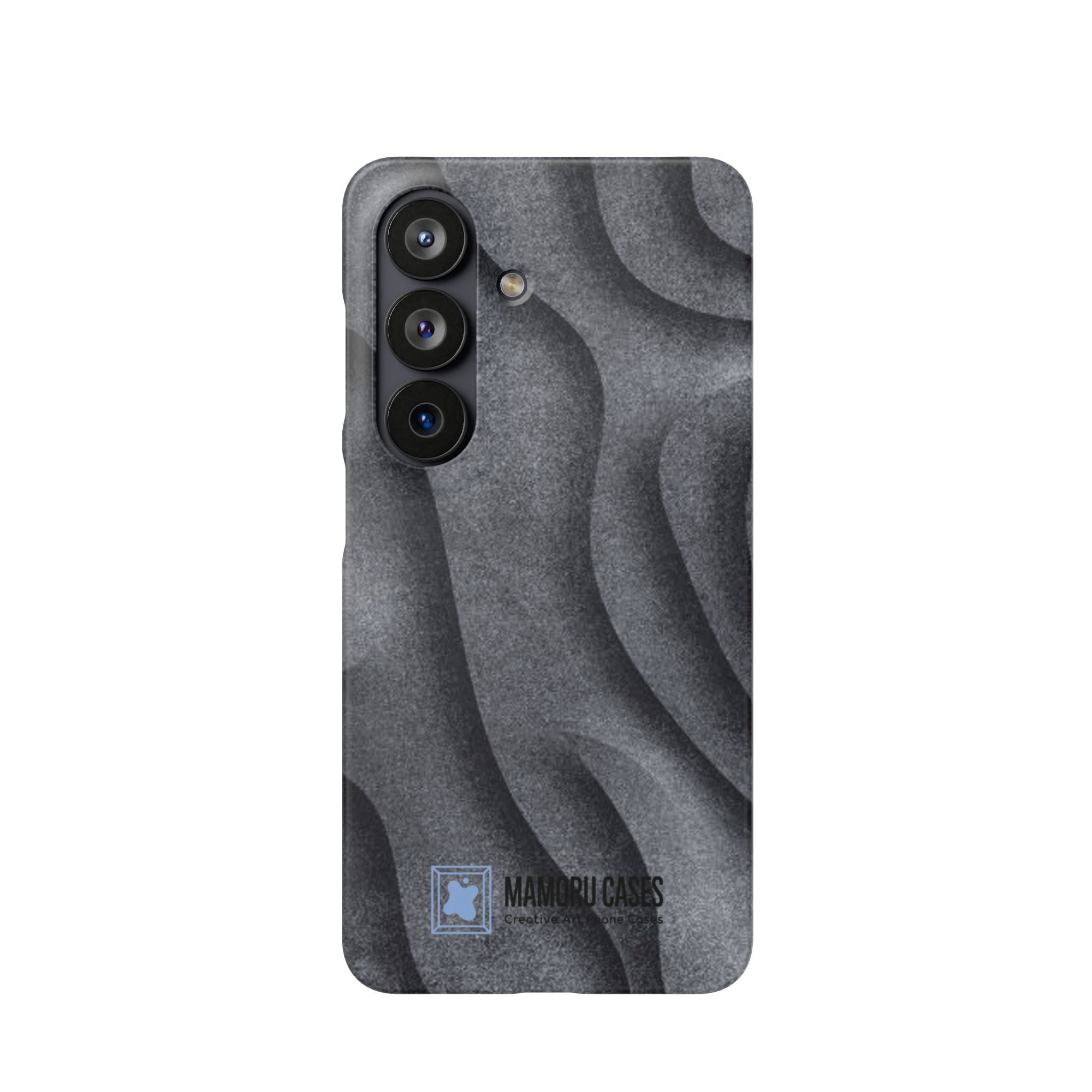 Phone Case — Textured Charcoal Wave Snap Case