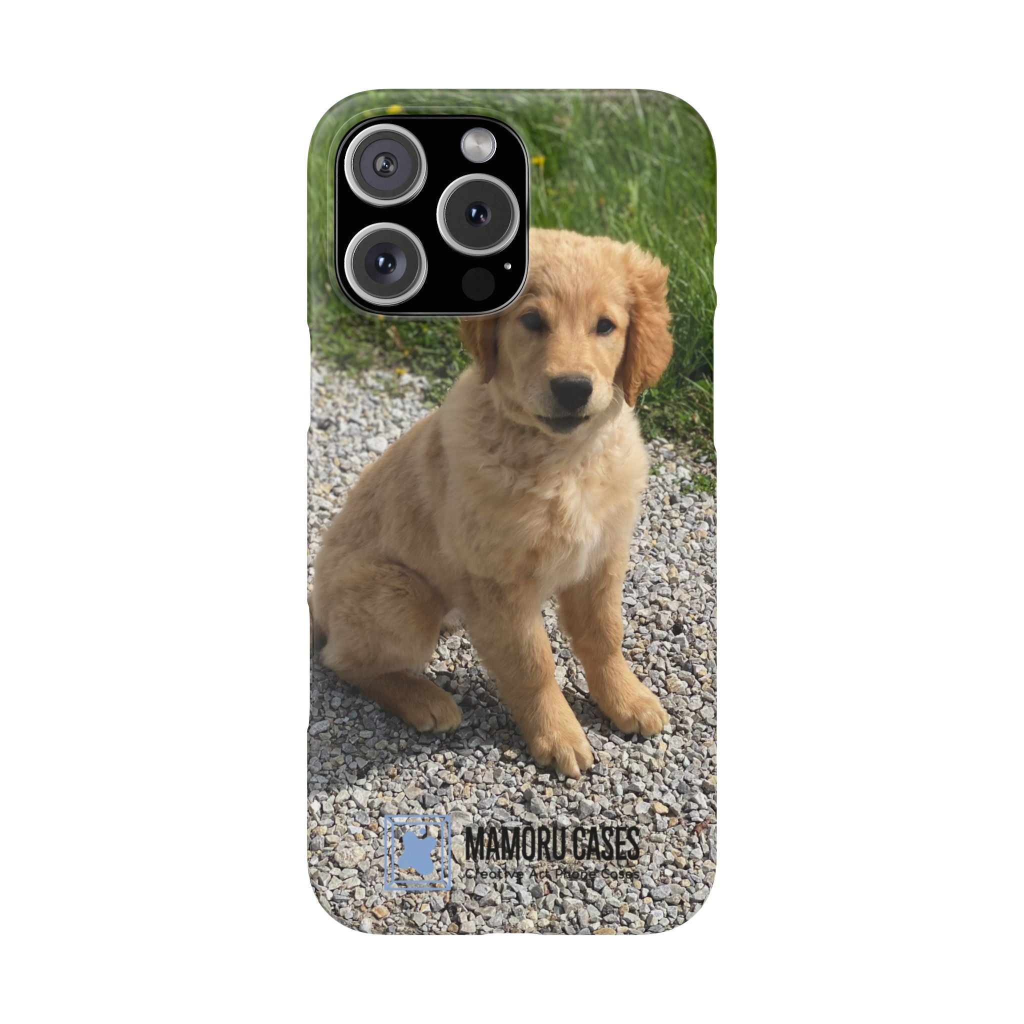 Phone Case — Cute Golden Retriever Puppy Photo Protective Snap Case