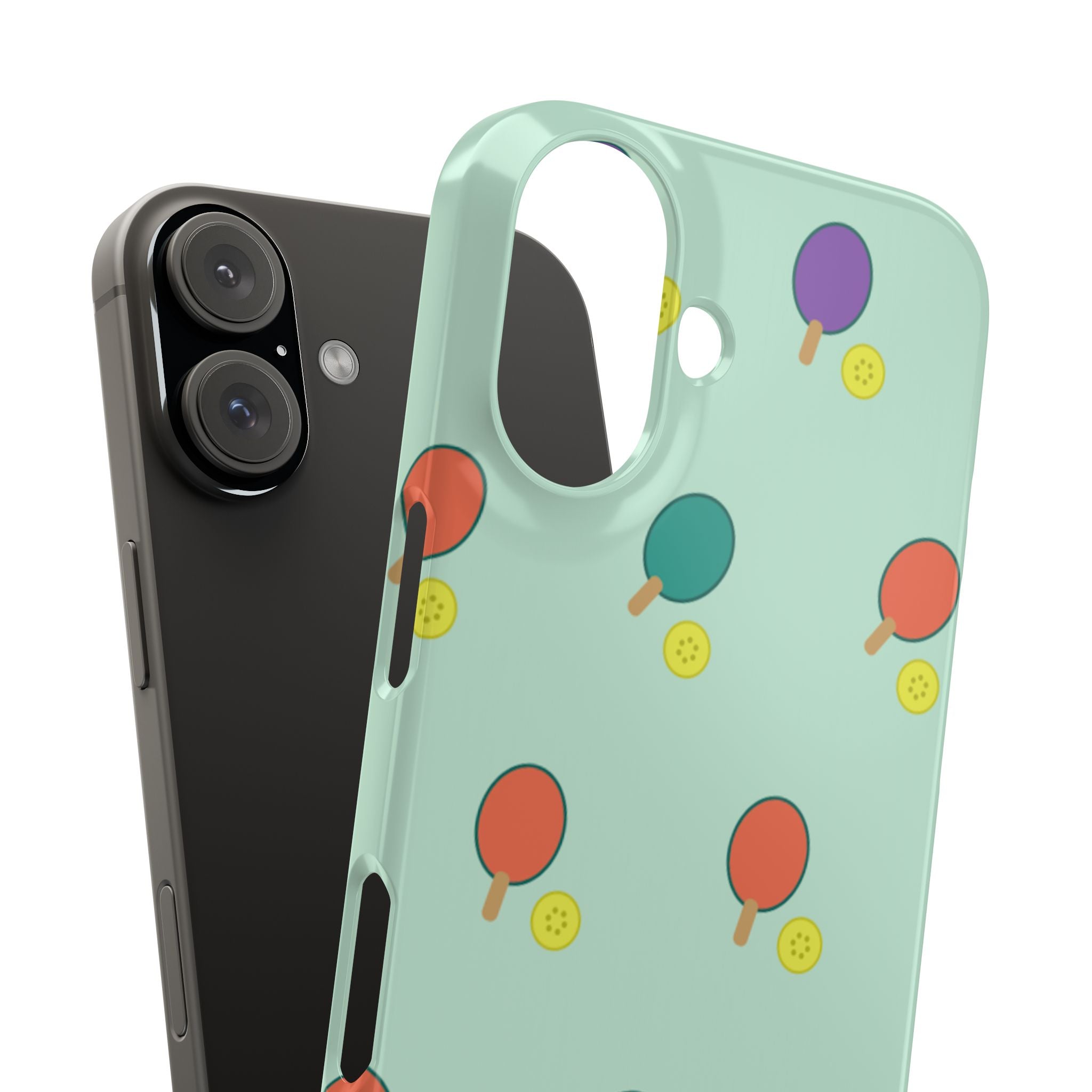 Ping Pong Paddle Pattern Phone Case — Mint Athletic Phone Cover