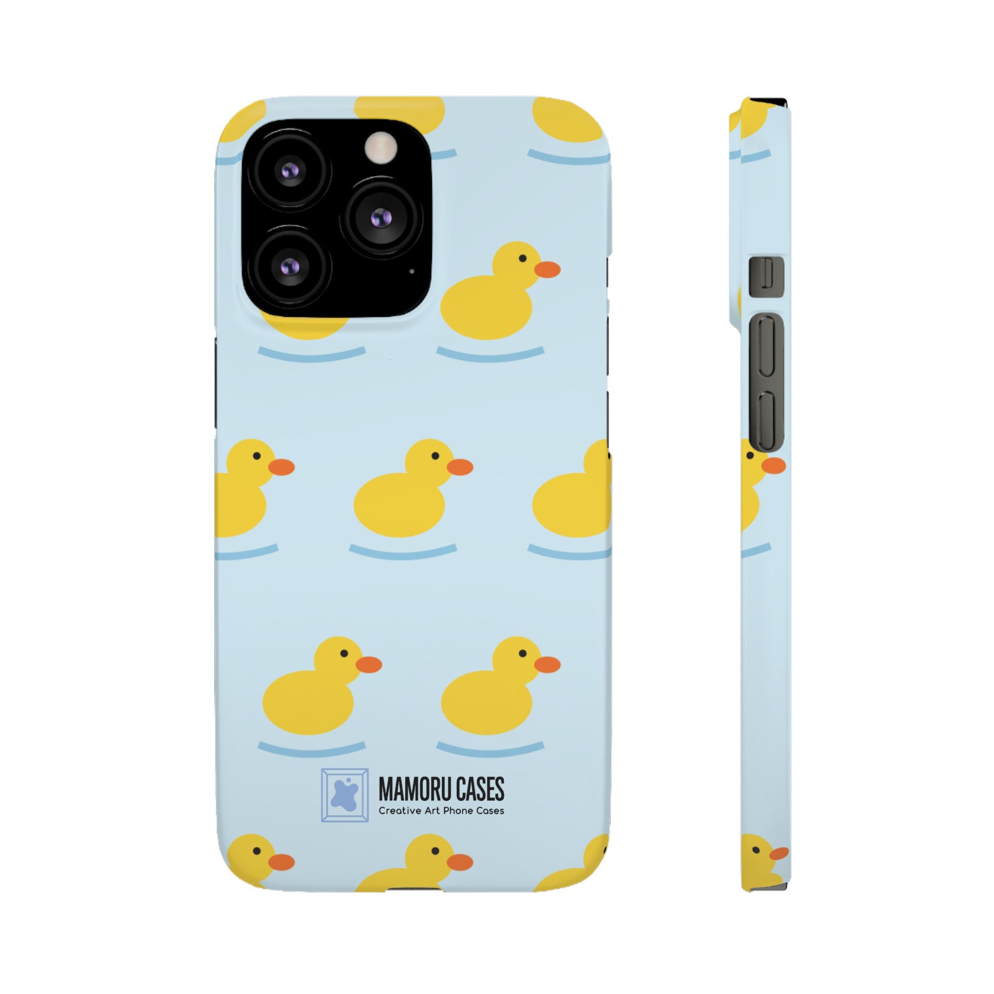 Rubber Duck Phone Case — Cute Yellow Duck Pattern iPhone Case