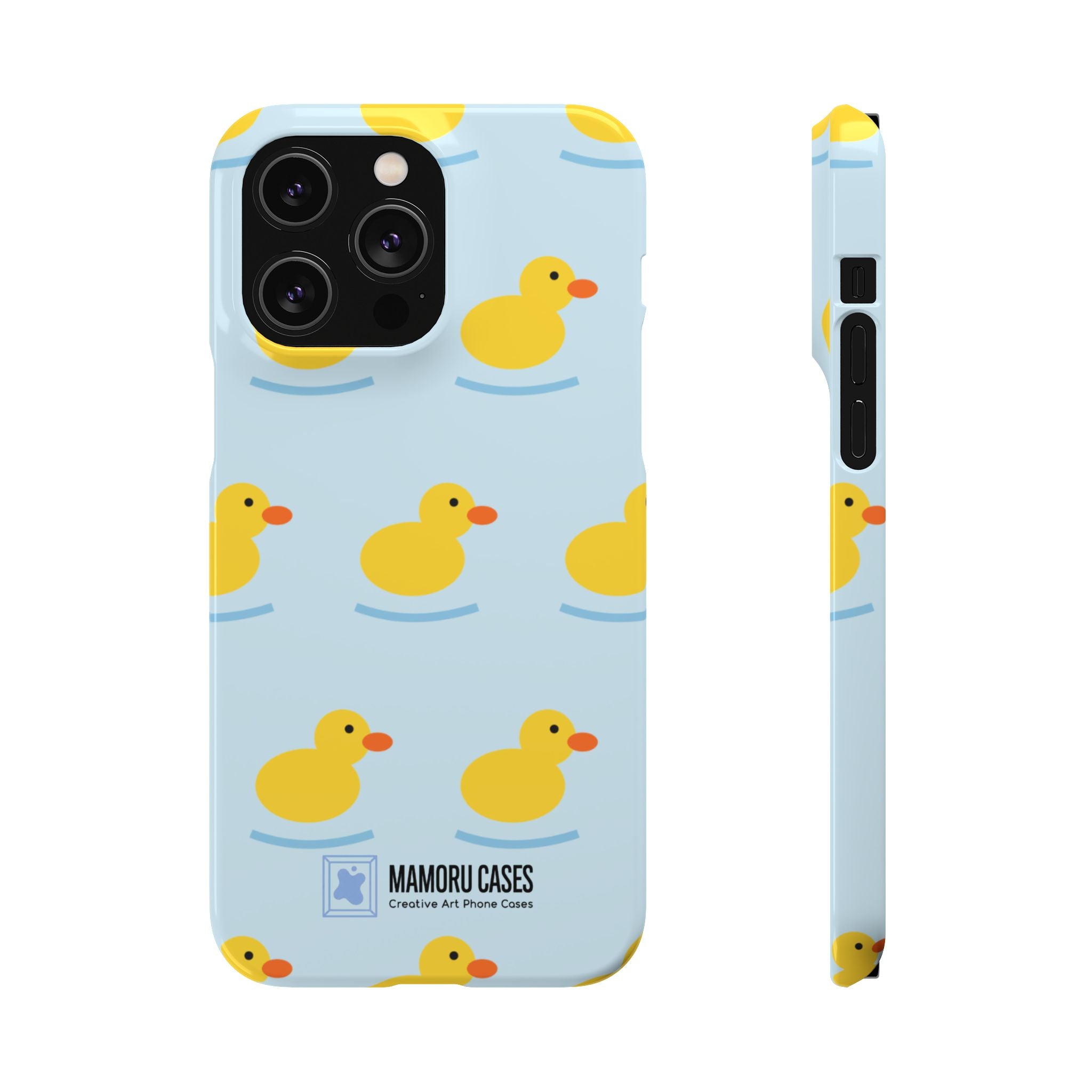 Rubber Duck Phone Case — Cute Yellow Duck Pattern iPhone Case