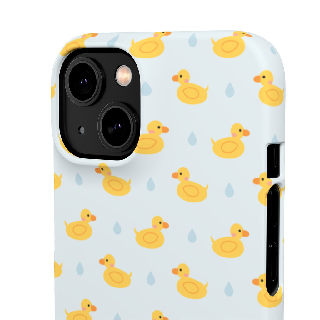 Rubber Duck Pattern Phone Case — Cute Yellow Ducks Waterproof Design