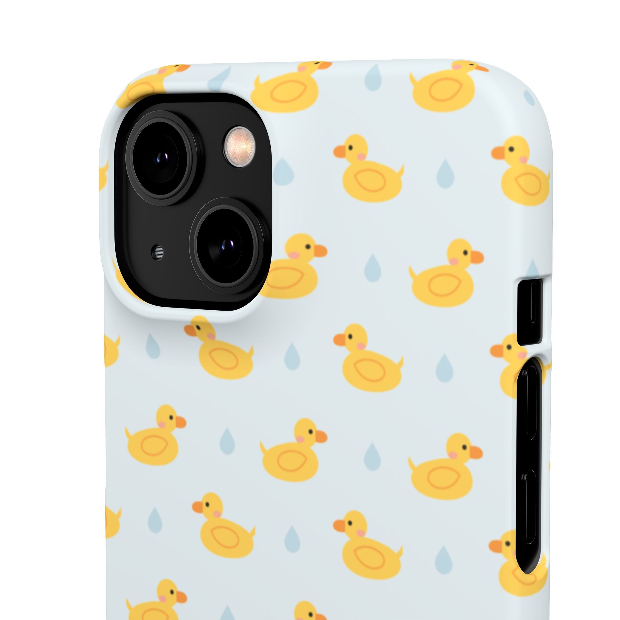 Rubber Duck Pattern Phone Case — Cute Yellow Ducks Waterproof Design