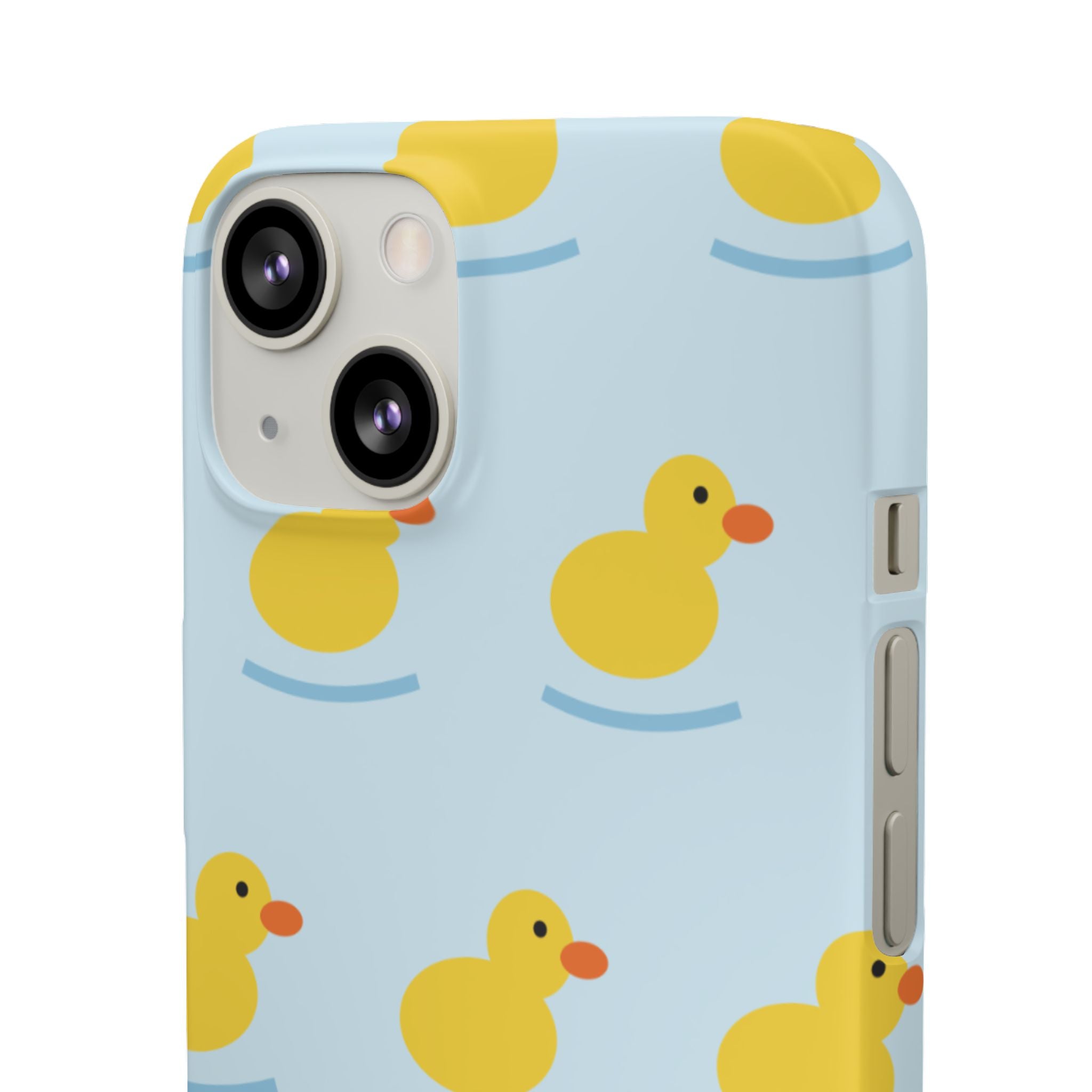 Rubber Duck Phone Case — Cute Yellow Duck Pattern iPhone Case