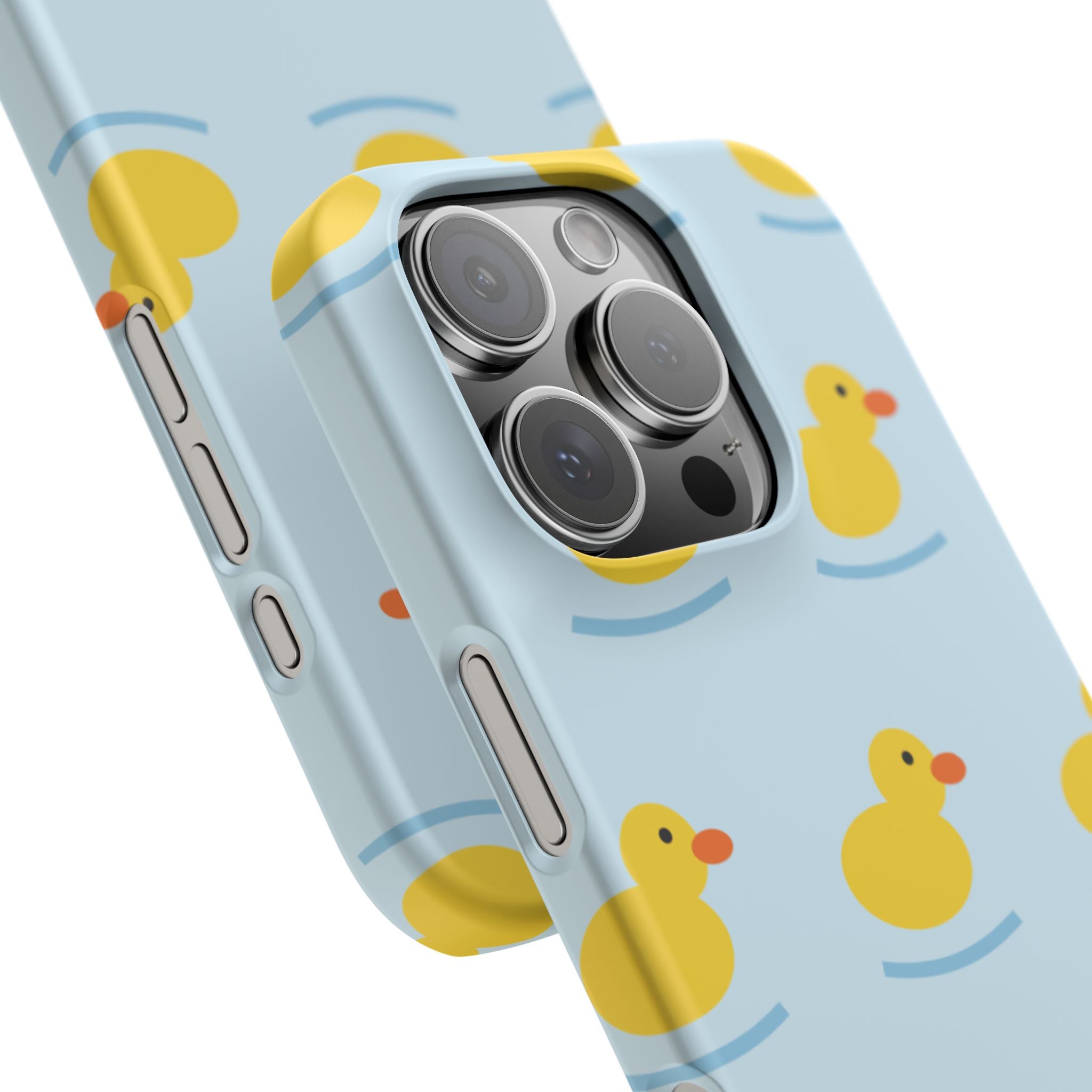 Rubber Duck Phone Case — Cute Yellow Duck Pattern iPhone Case