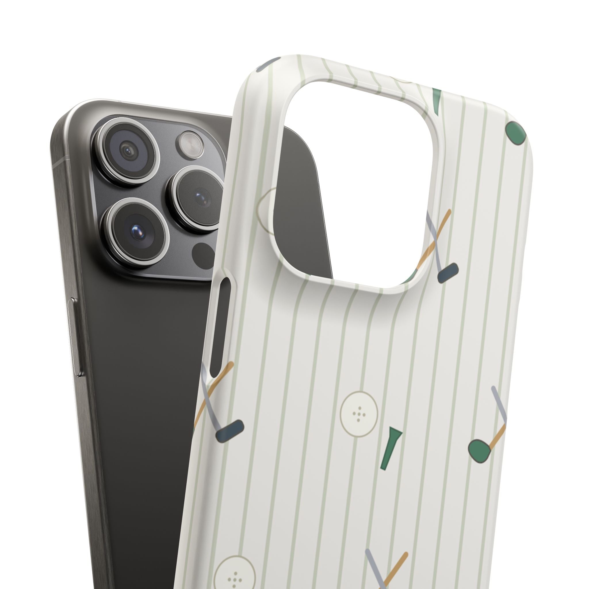 Mamoru Cases | Golf Pattern Snap Phone Case Tee & Mallet Design