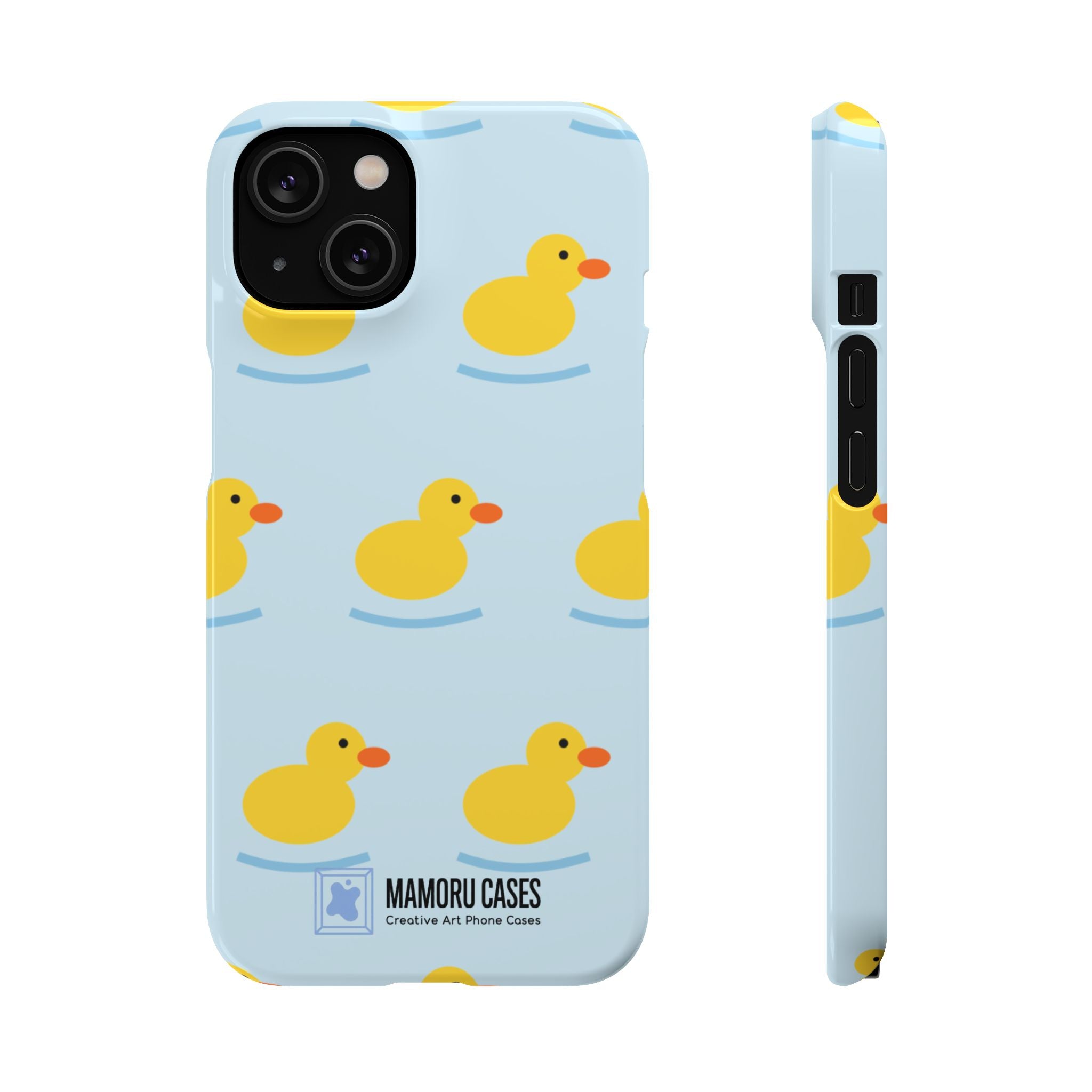 Rubber Duck Phone Case — Cute Yellow Duck Pattern iPhone Case