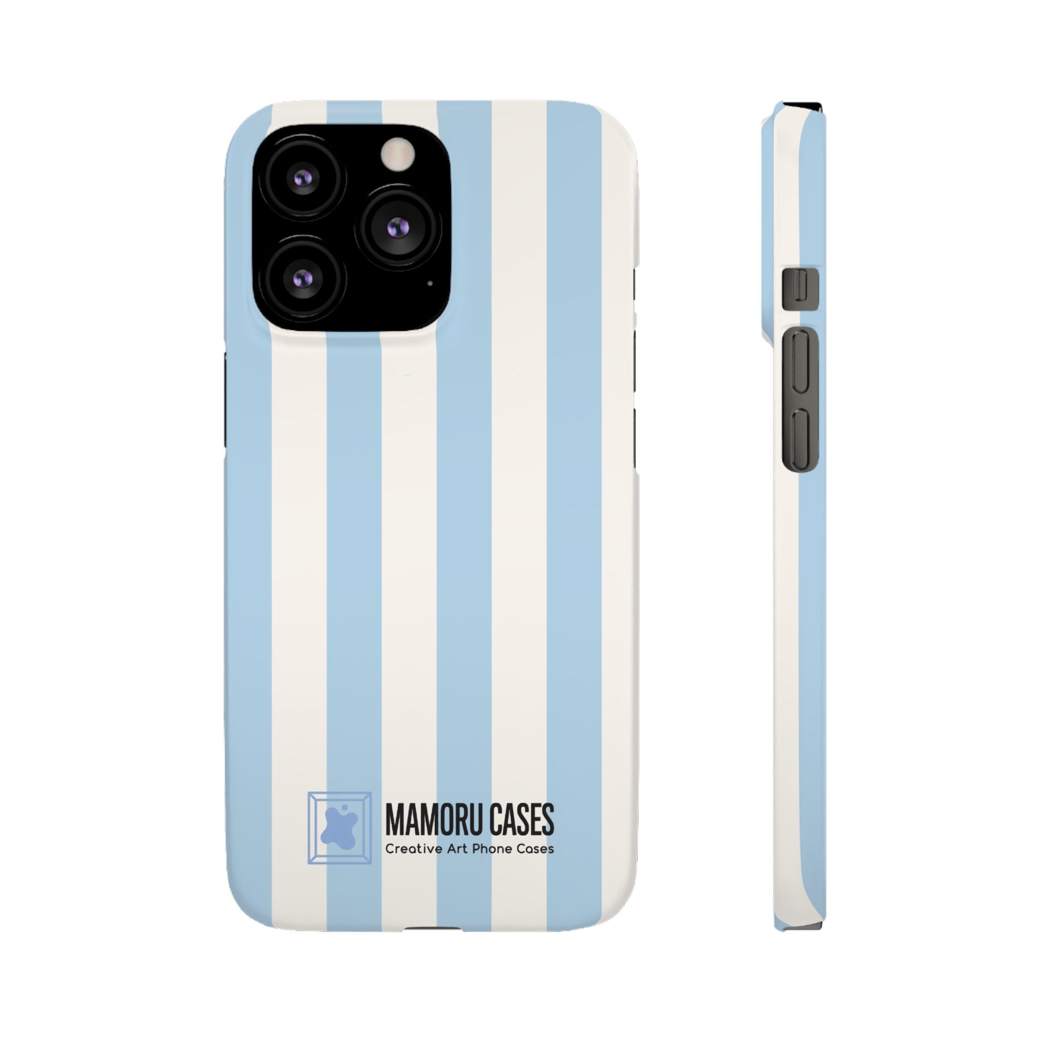 Sky Blue Stripe Phone Case