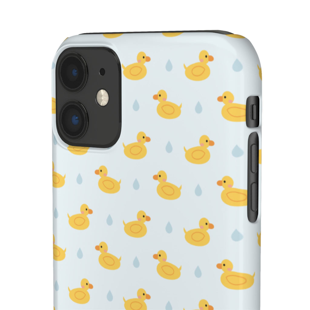 Rubber Duck Pattern Phone Case — Cute Yellow Ducks Waterproof Design