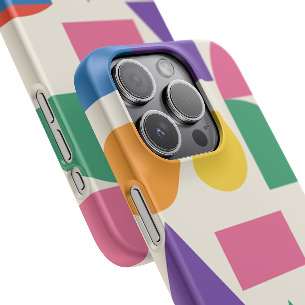 Color Block Shapes Phone Case