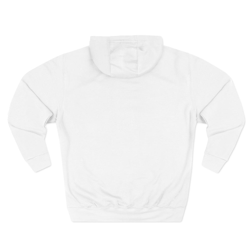 Three-Panel Fleece Hoodie — Minimal Logo Comfort Hooded Sweatshirt
