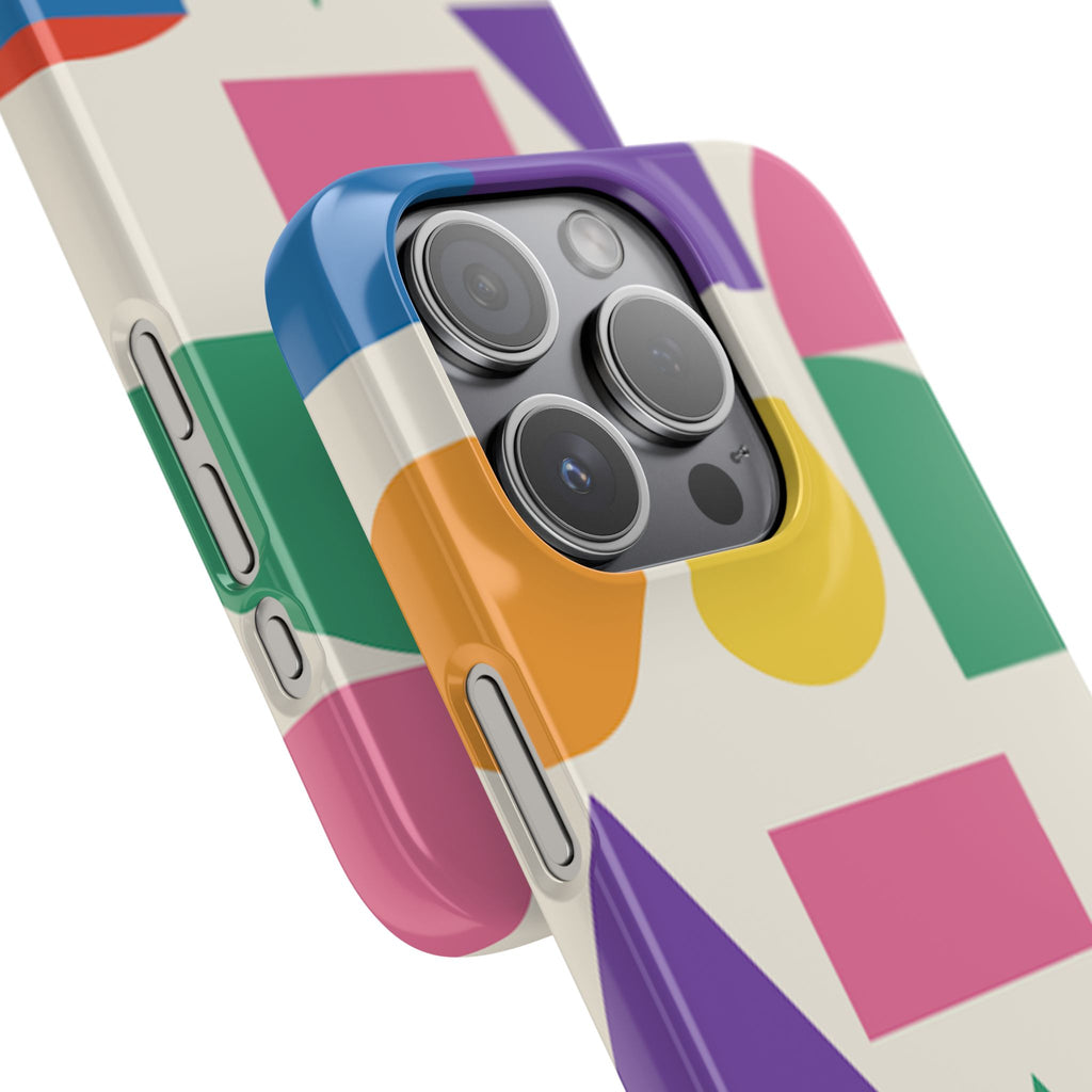 Color Block Shapes Phone Case
