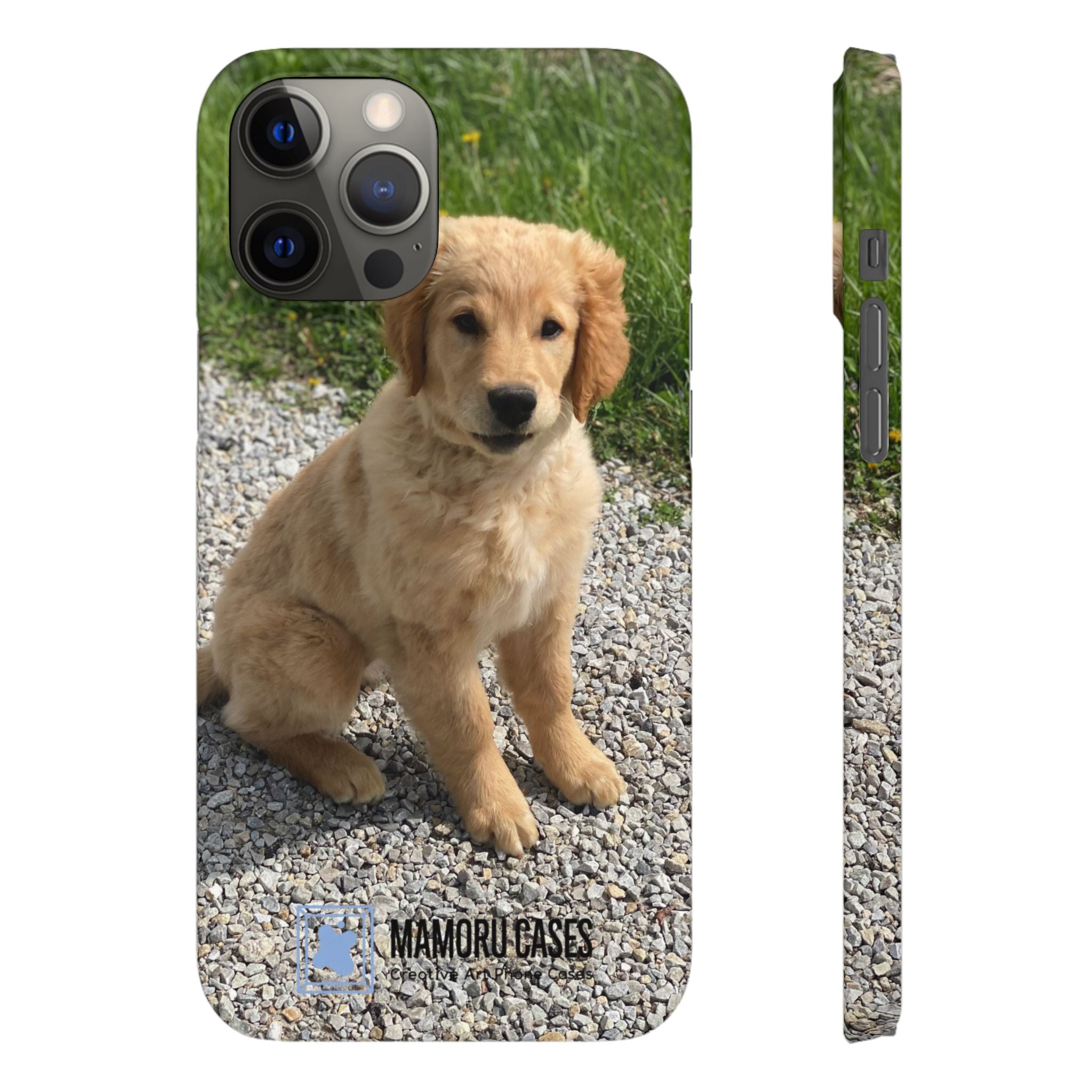 Phone Case — Cute Golden Retriever Puppy Photo Protective Snap Case