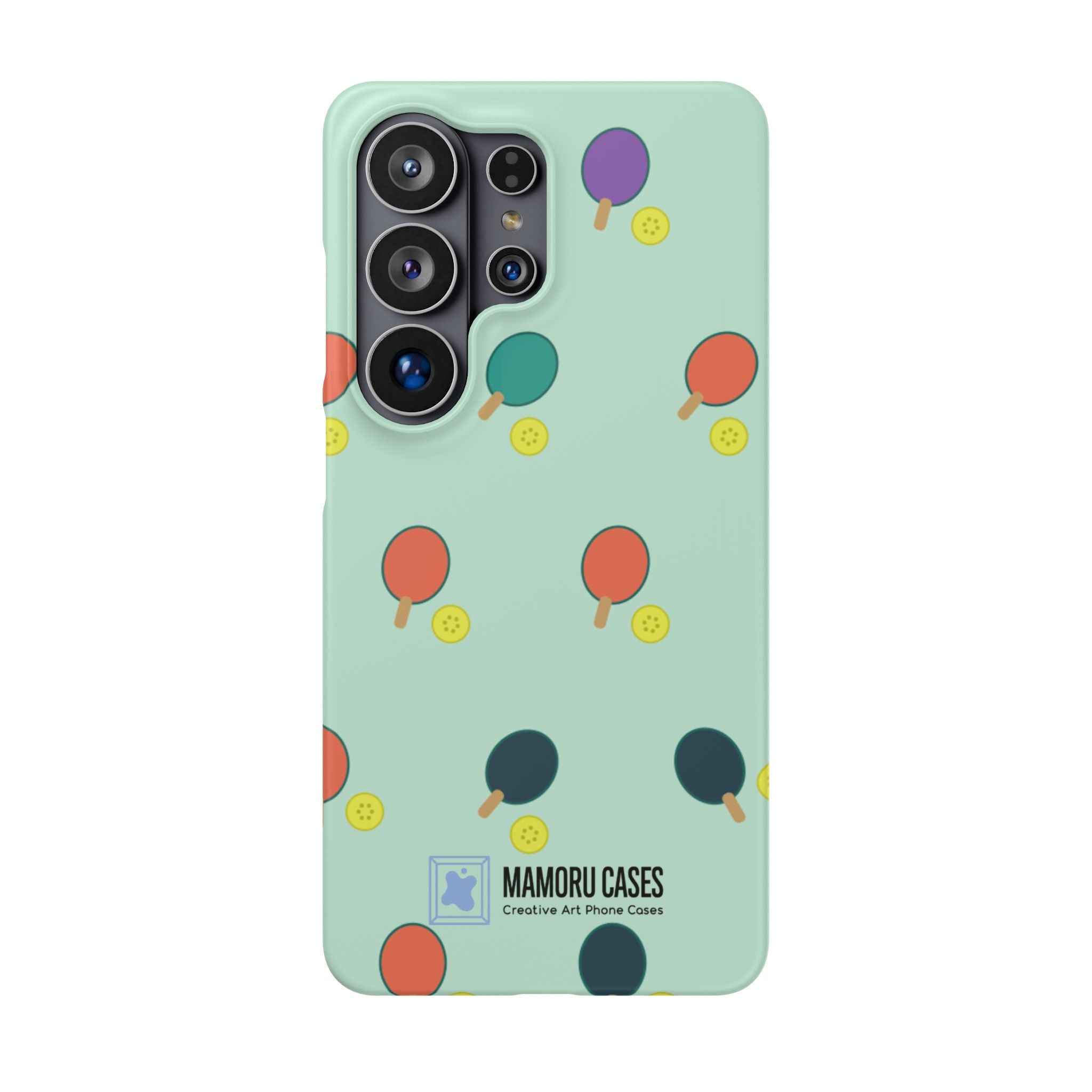 Ping Pong Paddle Pattern Phone Case — Mint Athletic Phone Cover
